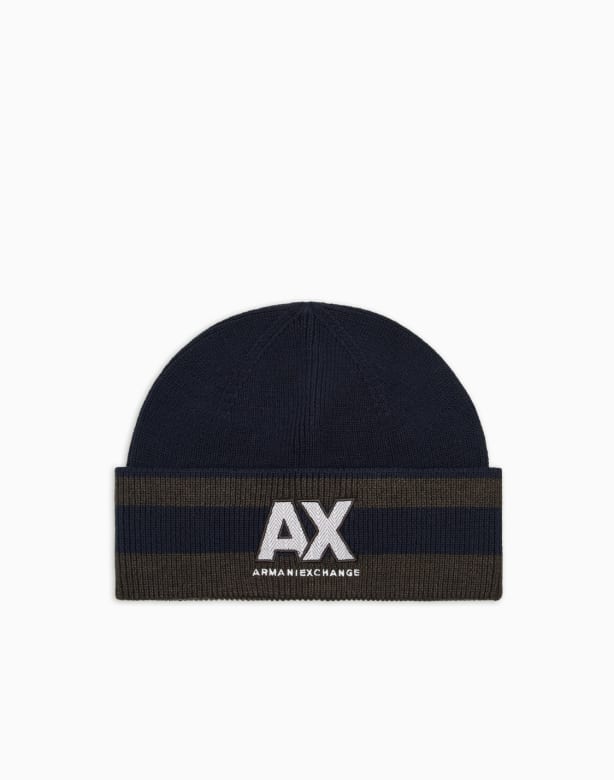 Beanie hat with allover logo