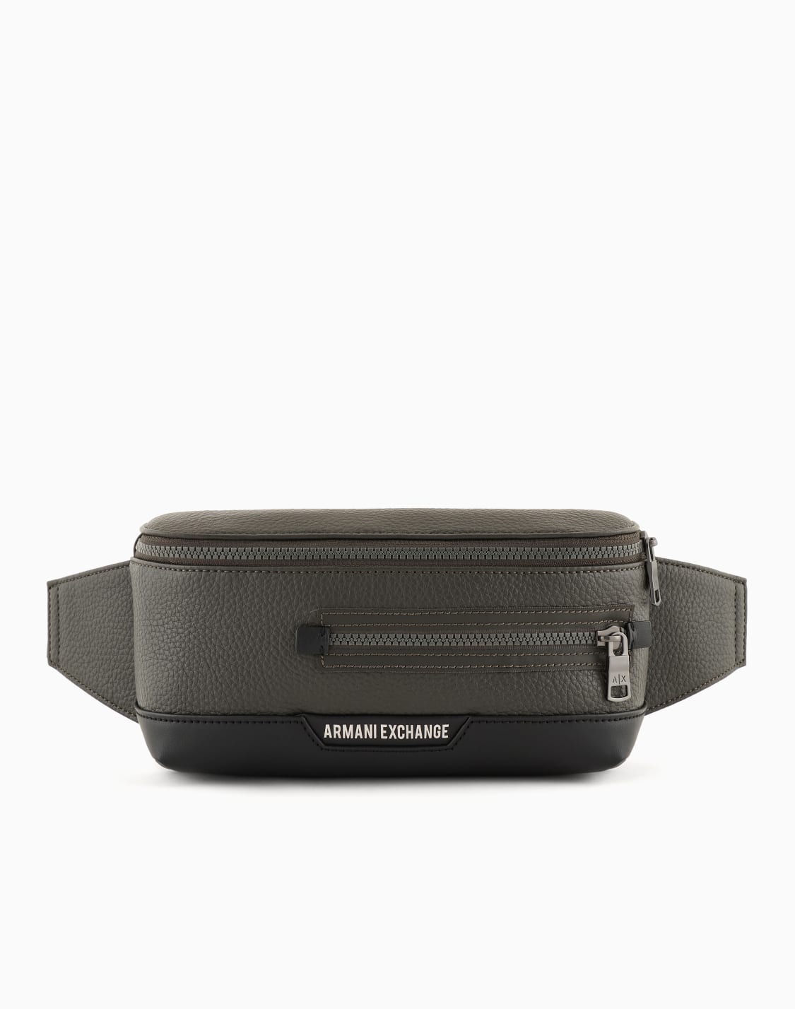 axロゴ-ウエストバッグ-グレ--armani-exchange