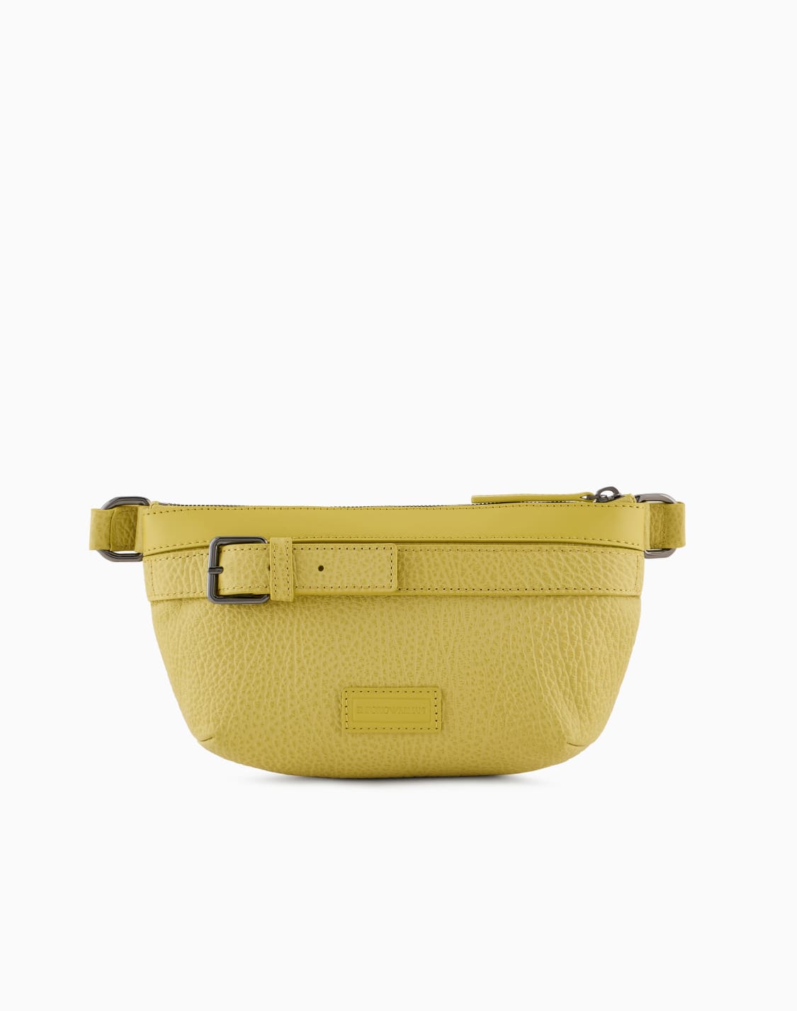 pebbled-leather-belt-bag-with-smooth-leather-details-yellow--emporio-armani