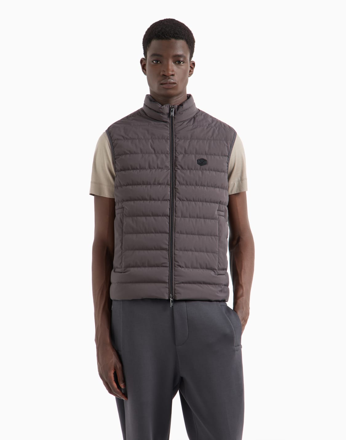 sleeveless-full-zip-down-jacket-in-quilted-nylon-with-eagle-logo-patch-grey--emporio-armani
