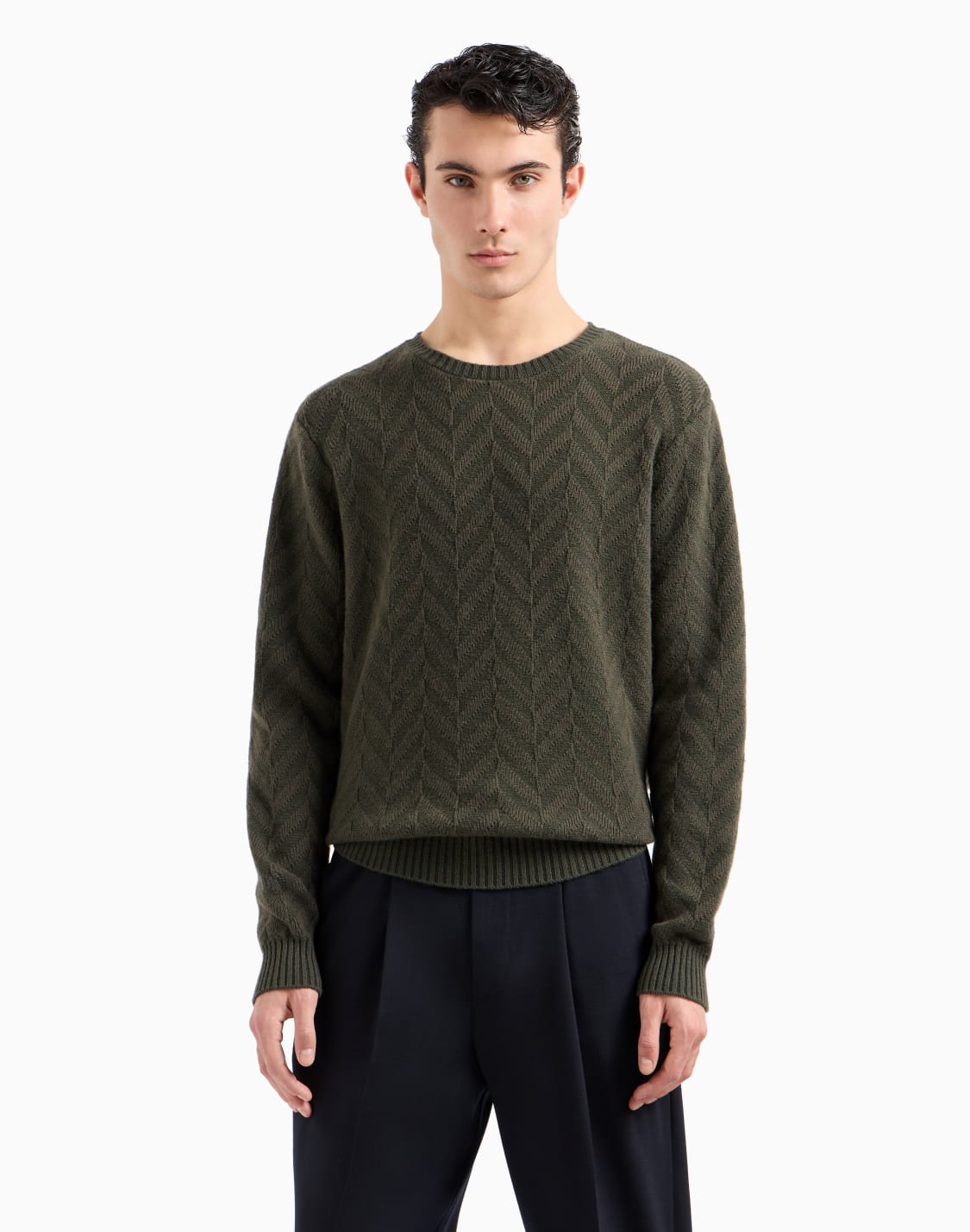 icon-virgin-wool-jumper-with-two-tone-jacquard-chevron-motif-green--emporio-armani