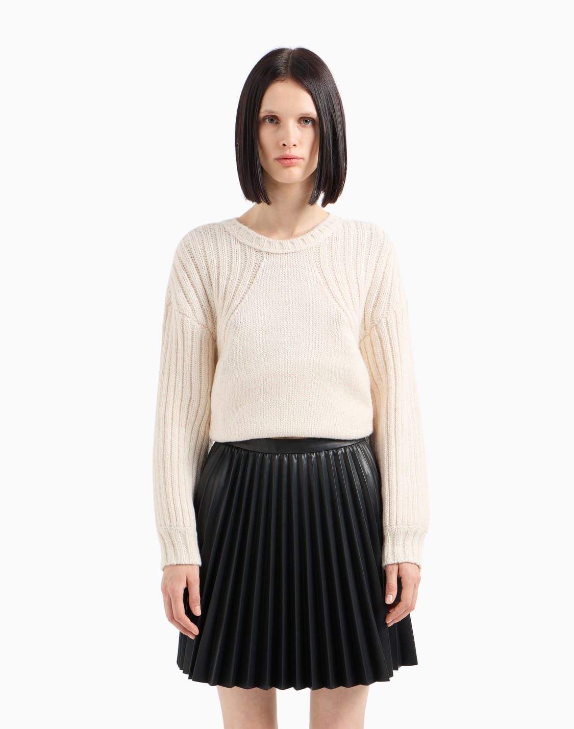 short-pleated-skirt-black--armani-exchange