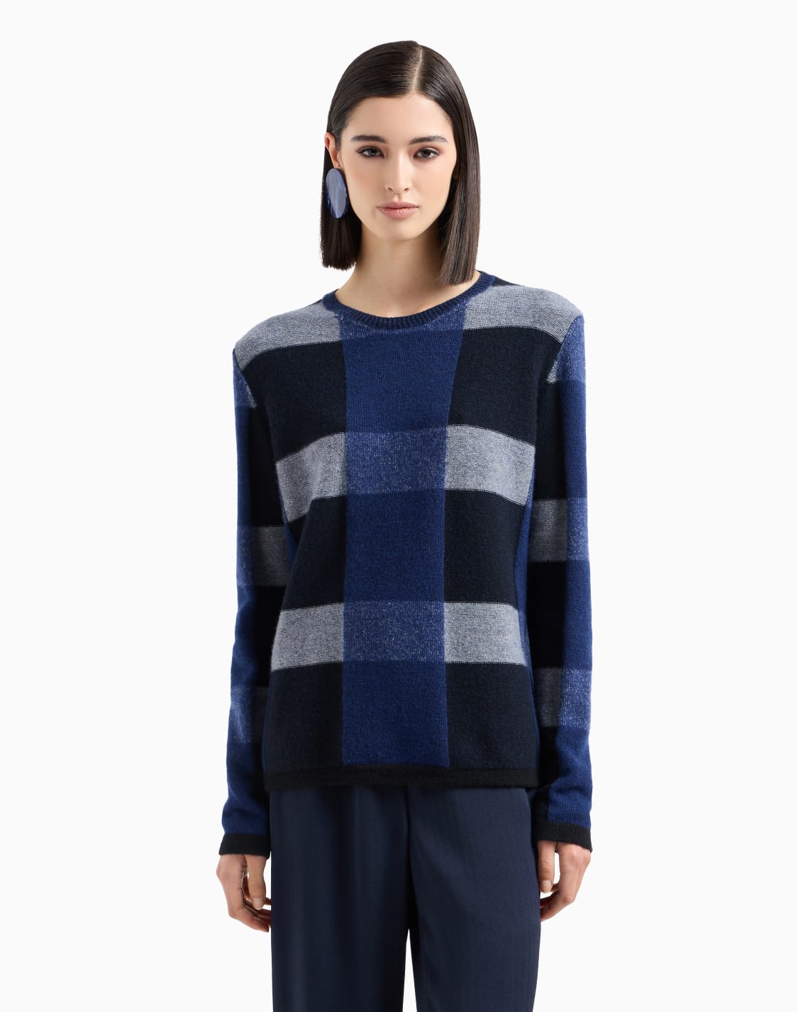 icon-virgin-wool-jumper-with-a-plated-check-motif-grey--emporio-armani
