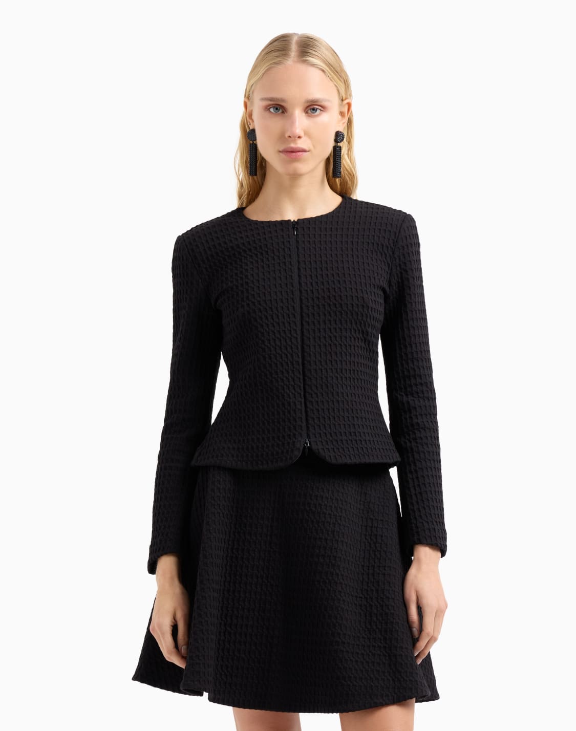 jupe-vase-en-maille-effet-gaufr-noir--emporio-armani