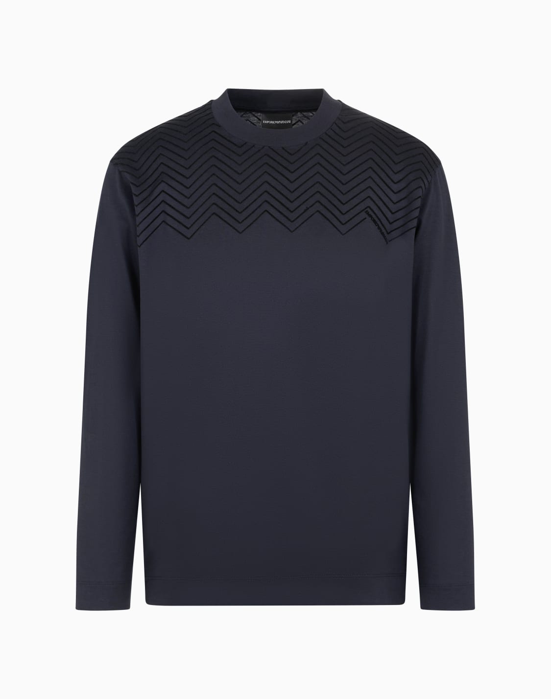 asv-lyocell-blend-jersey-jumper-with-flocked-chevron-detail-navy-blue--emporio-armani