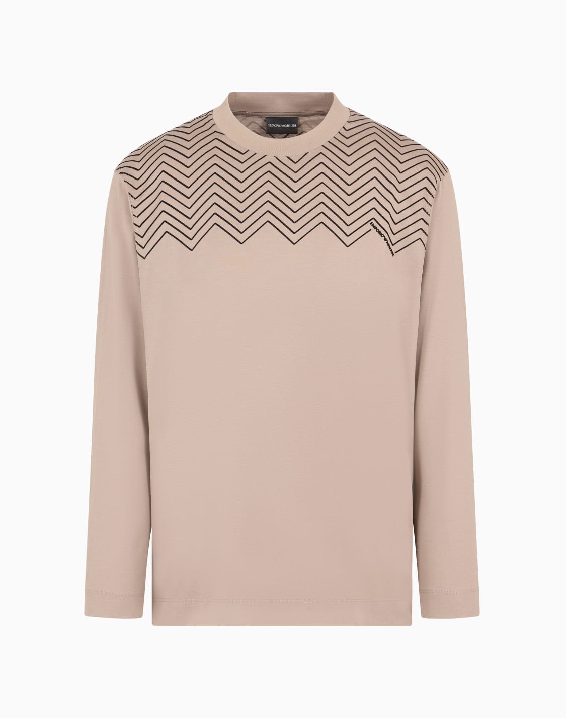 asv-lyocell-blend-jersey-jumper-with-flocked-chevron-detail-beige--emporio-armani