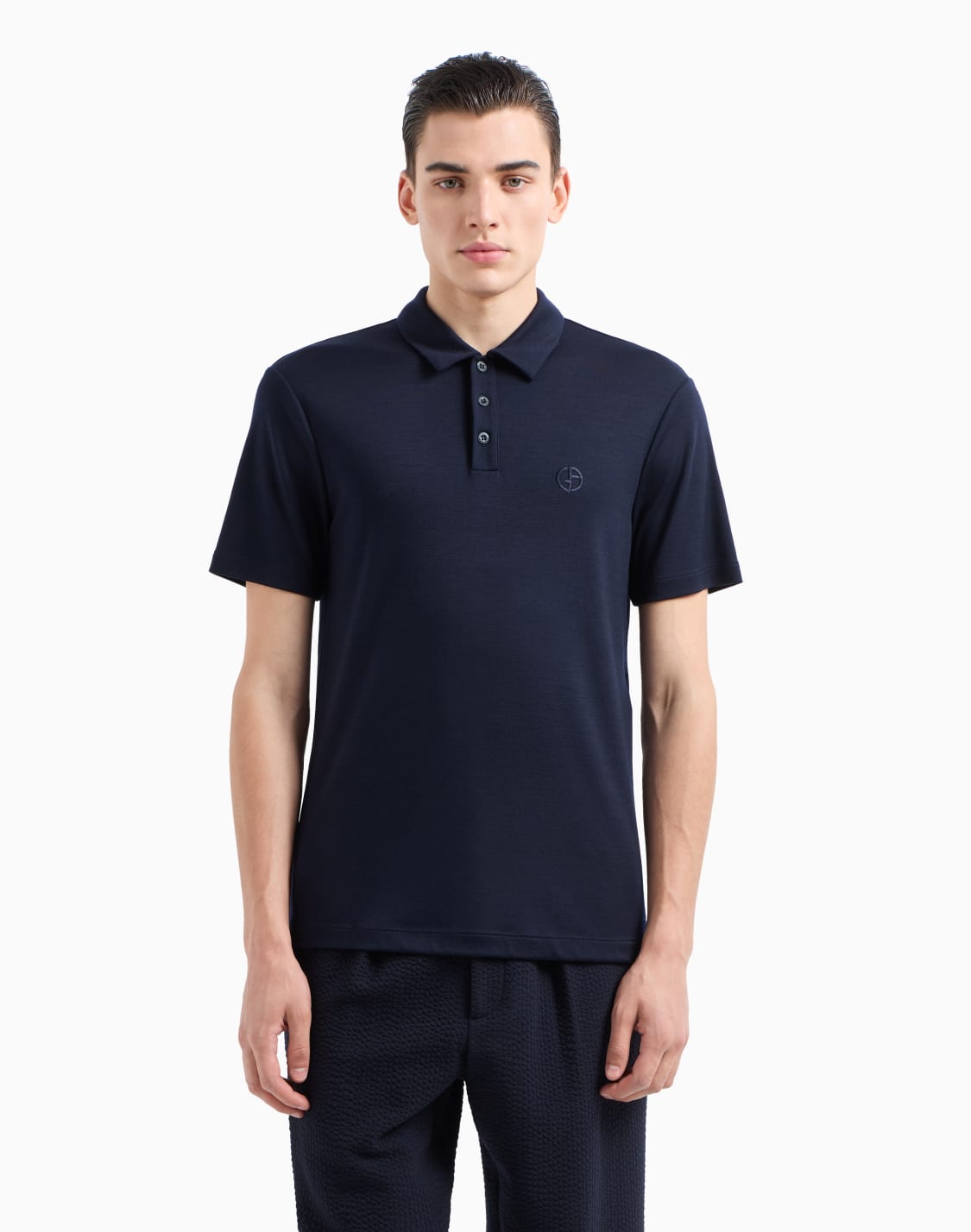 short-sleeved-polo-shirt-in-virgin-wool-interlock-blue--giorgio-armani