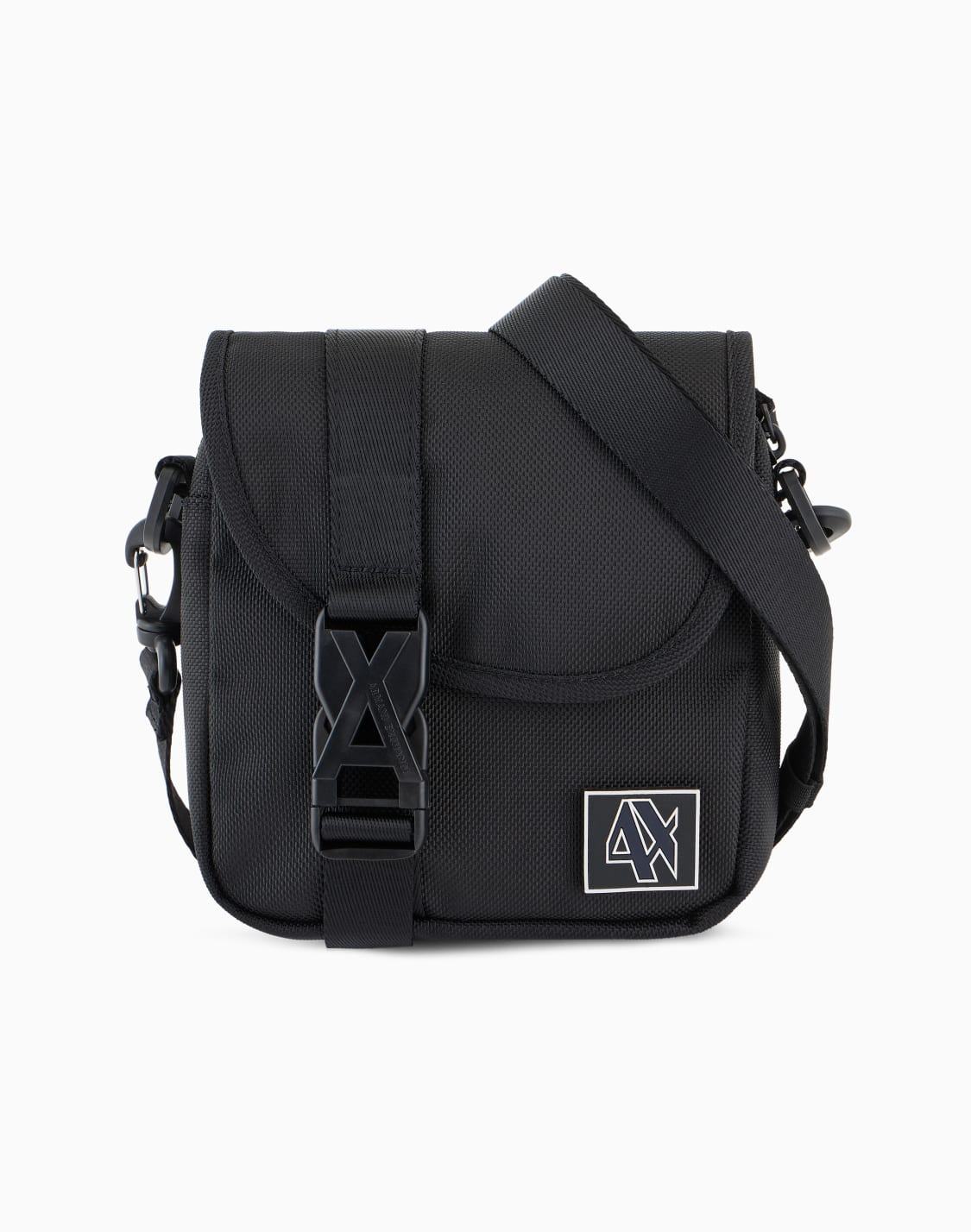 axロゴ-ショルダバッグ-ブラック--armani-exchange