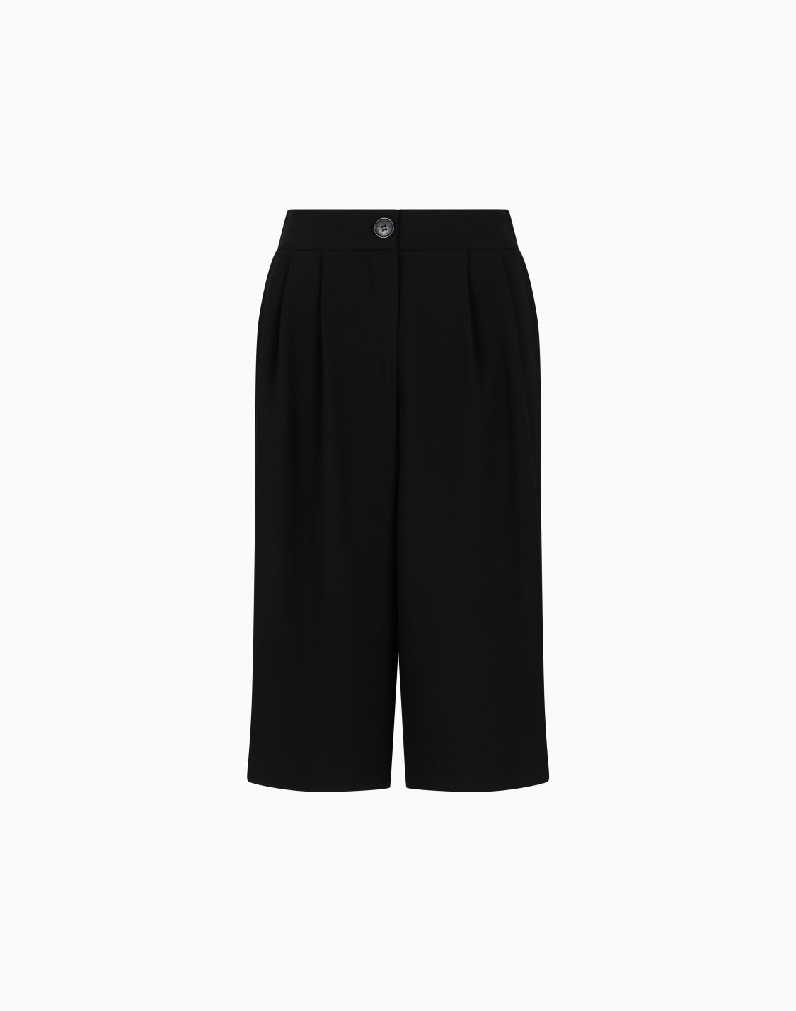 オンライン限定ワイドレッグ-バミュダパンツ-ブラック--armani-exchange