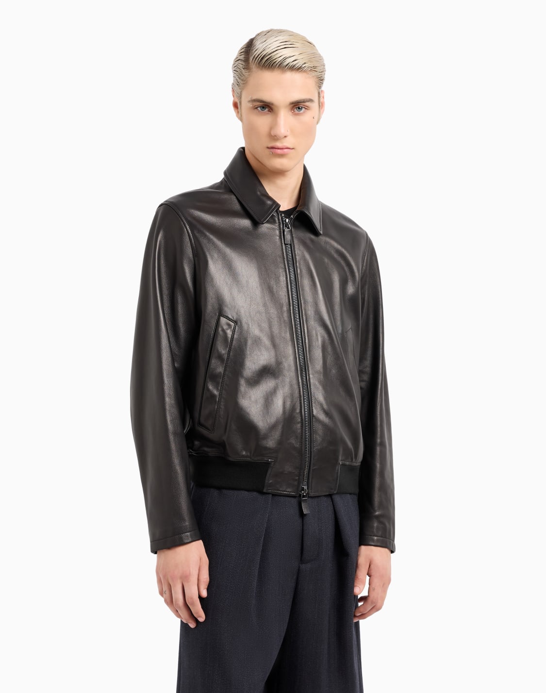 blouson-in-partially-vegetable-tanned-plonge-nappa-lambskin-black--emporio-armani