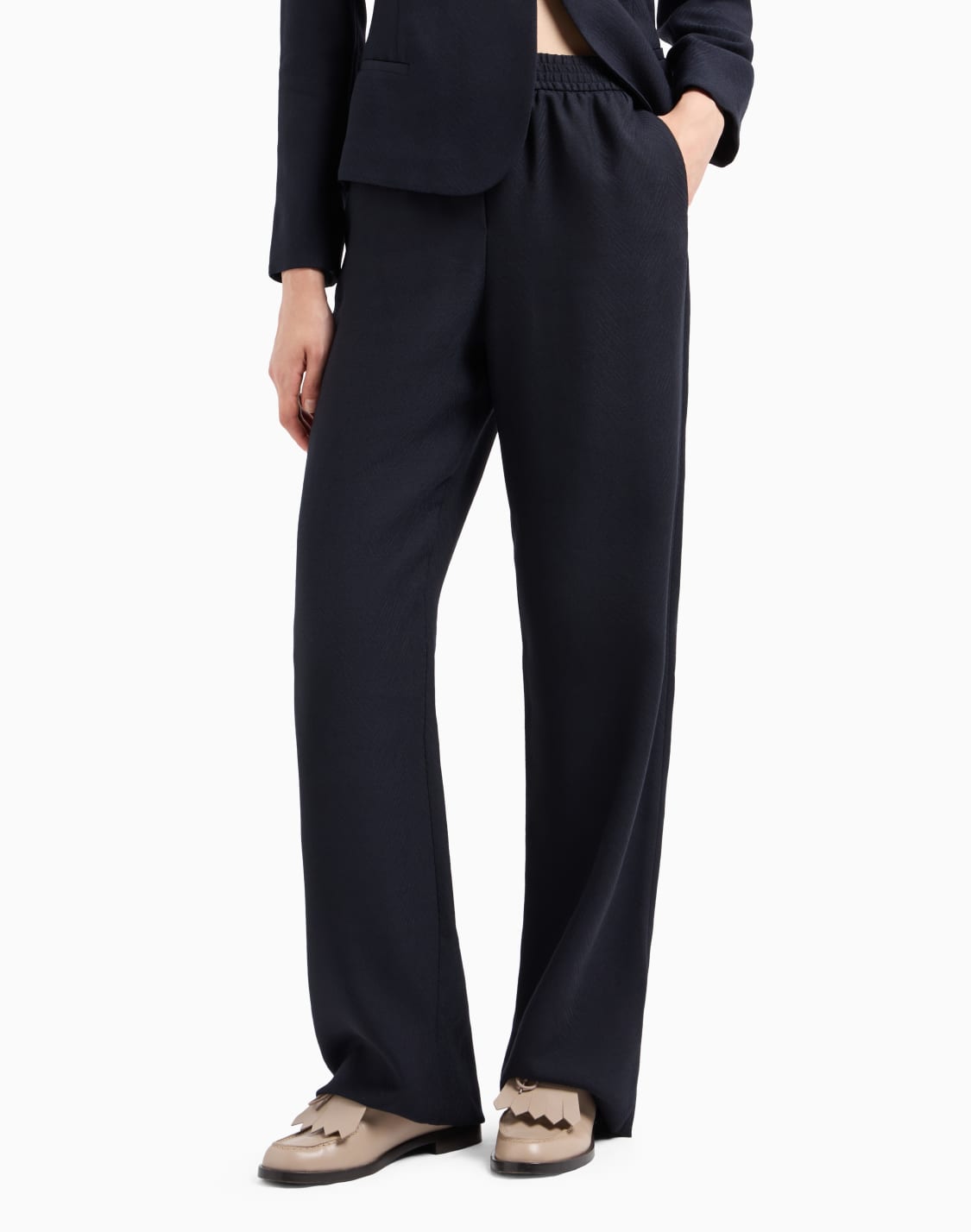 pantaloni-a-vita-elastica-in-misto-lana-vergine-chevron-icon-blu--emporio-armani