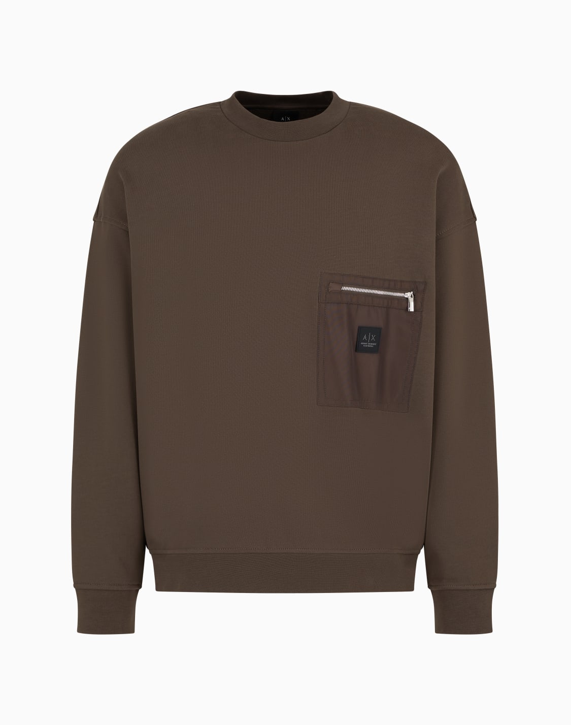 crewneck-sweatshirt-with-zip-up-pocket-green--armani-exchange