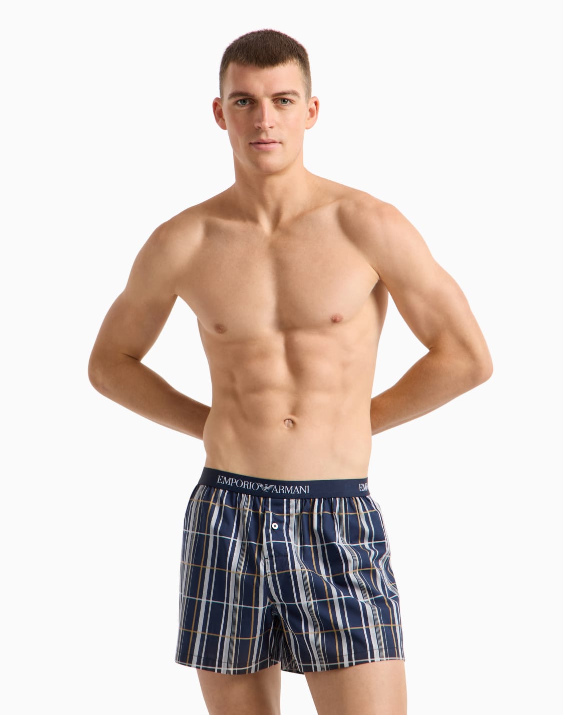 boxer-en-tissu-jacquard-motif-all-over-bleu--emporio-armani