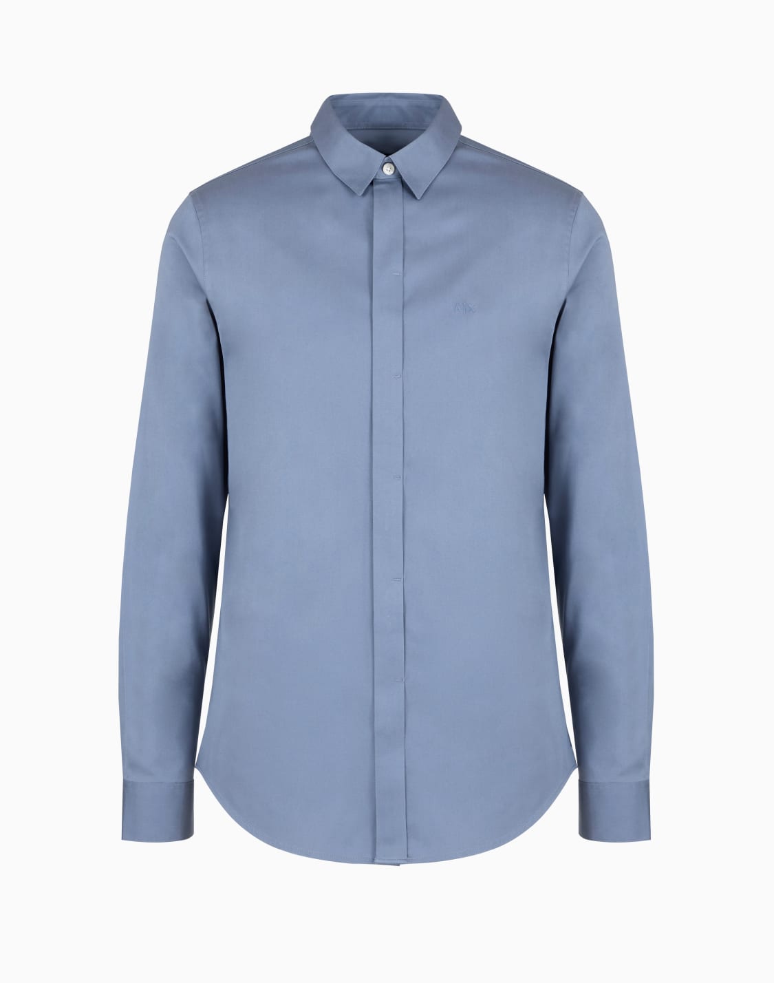 slim-fit-cotton-shirt-light-blue--armani-exchange
