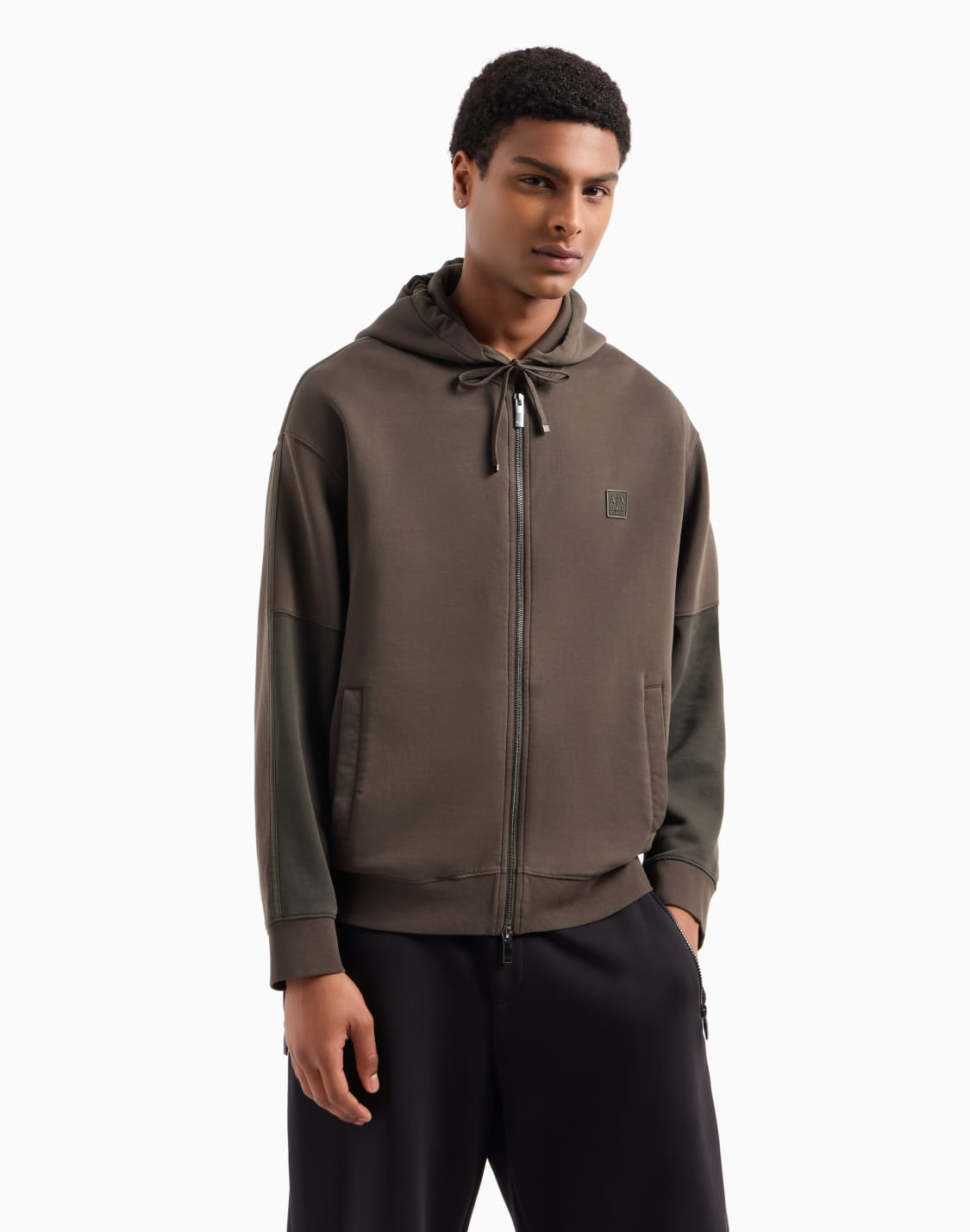 hooded-sweatshirt-with-contrasting-sleeves-grey--armani-exchange
