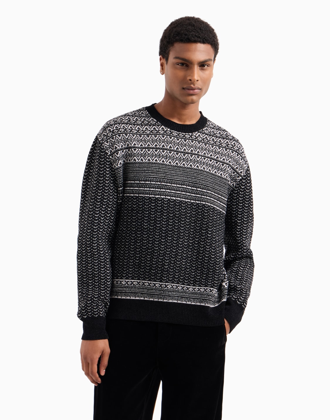 two-tone-tricot-pattern-sweater-patterned--armani-exchange