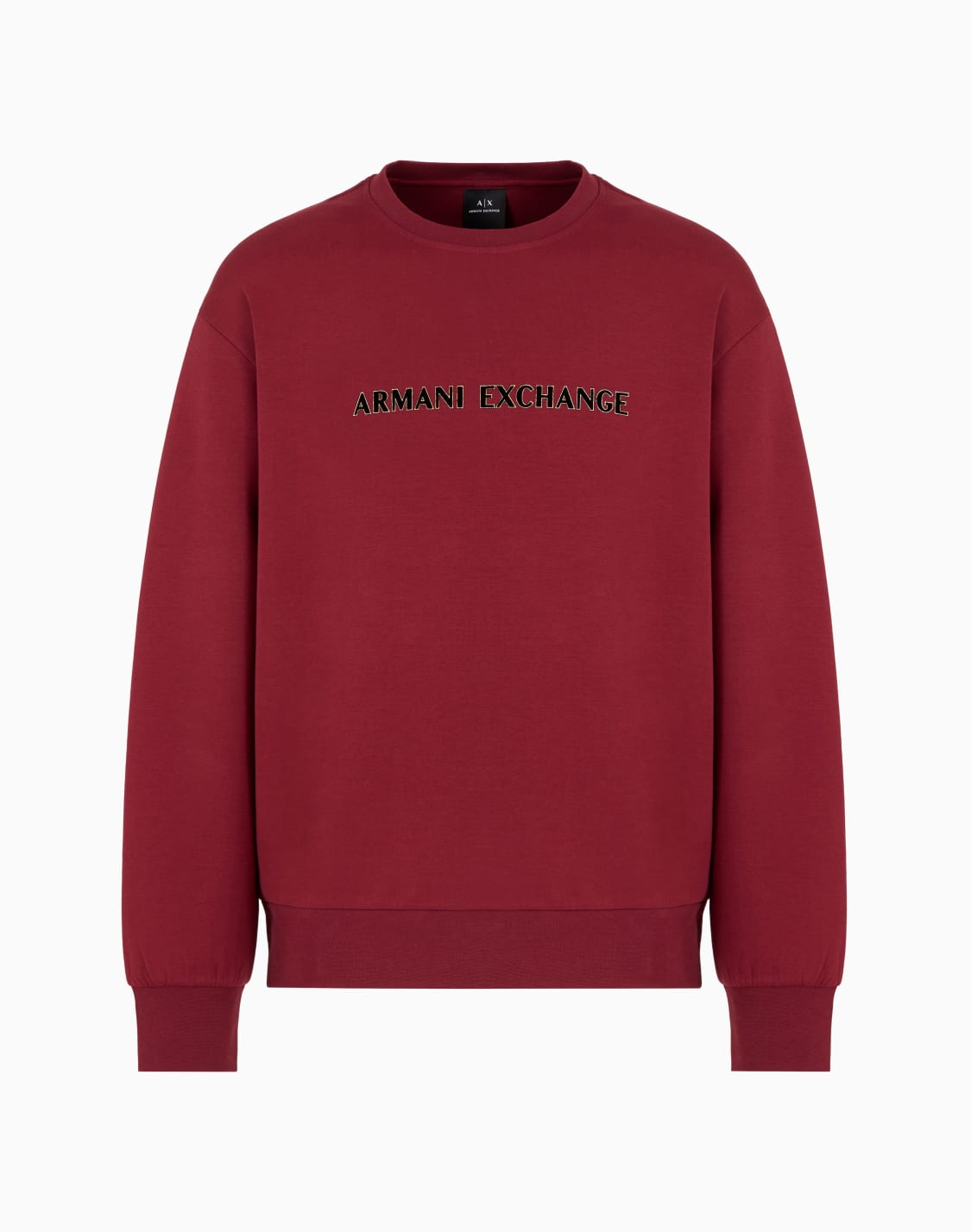 sudadera-de-cuello-redondo-con-logo-de-perfil-metlico-burdeos--armani-exchange