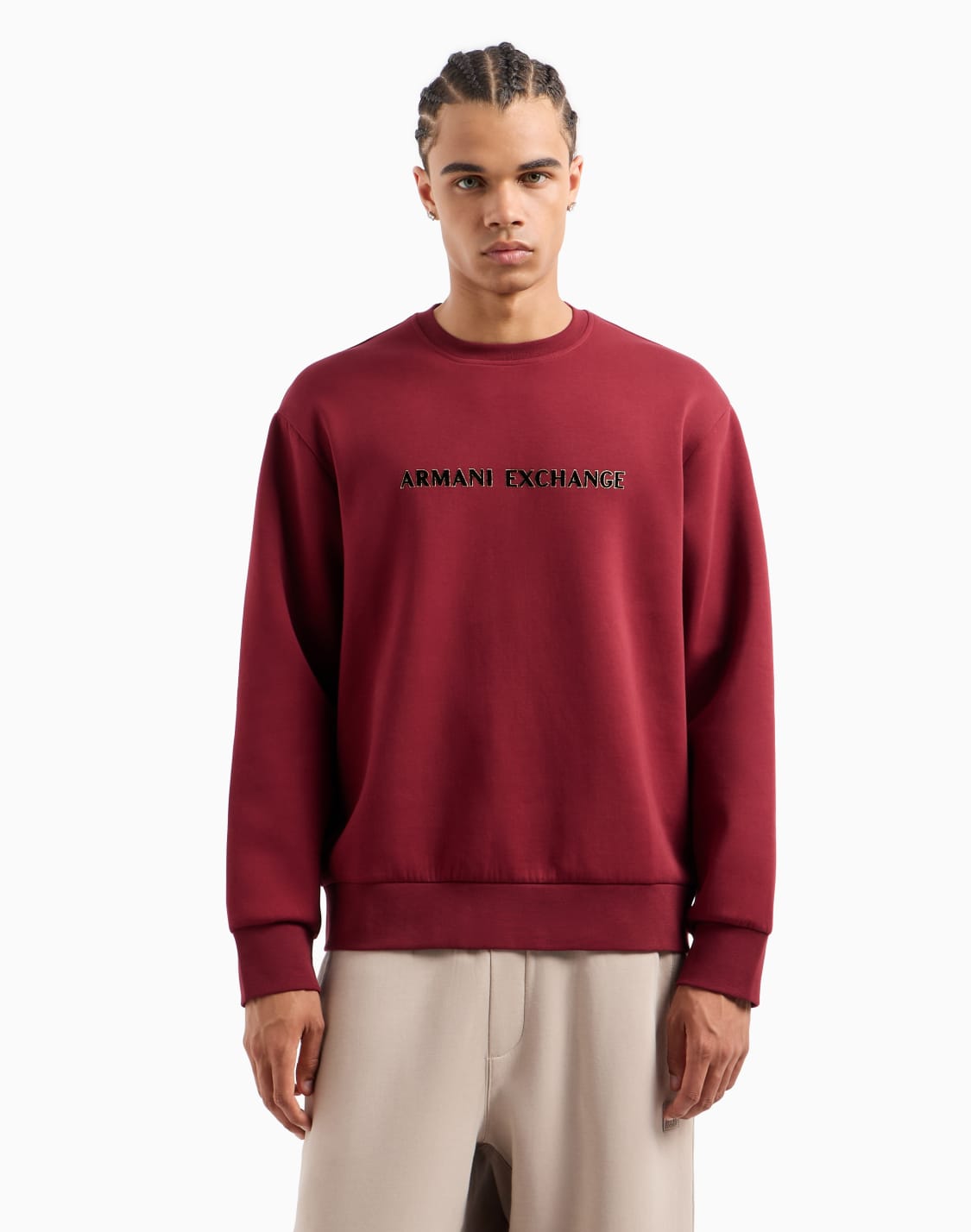 sudadera-de-cuello-redondo-con-logo-de-perfil-metlico-burdeos--armani-exchange