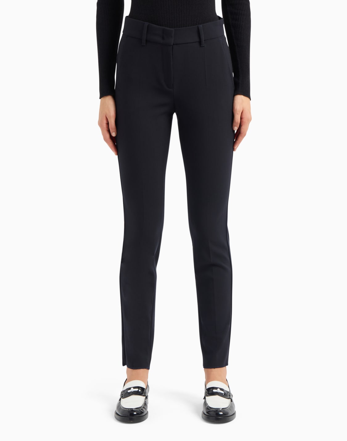 pantaloni-in-lana-grain-de-poudre-blu-navy--emporio-armani