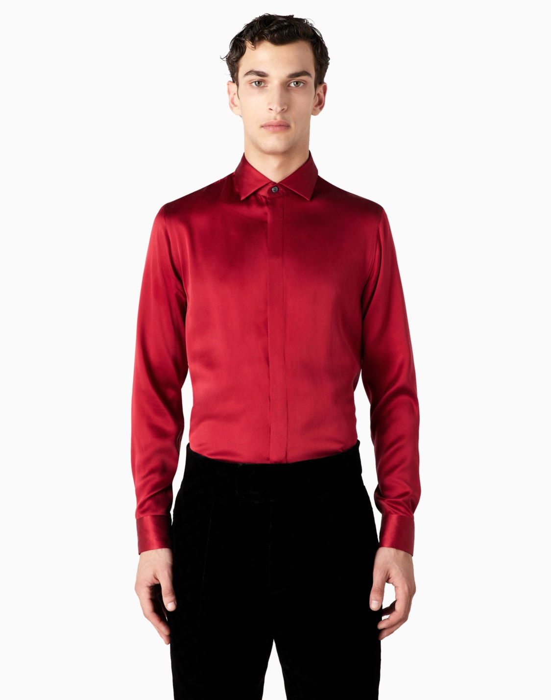 regular-fit-silk-shirt-red--giorgio-armani
