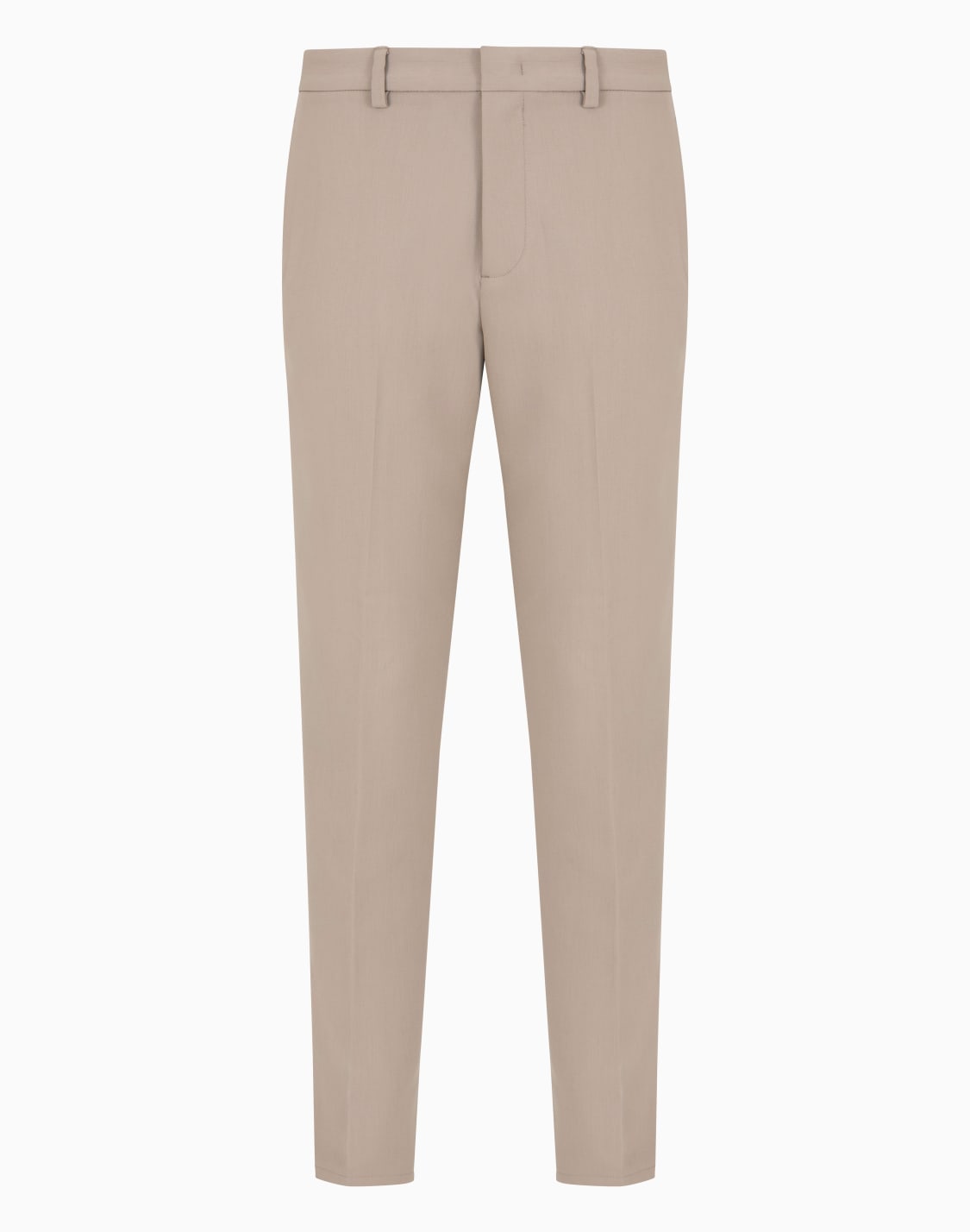 pantaloni-con-dettaglio-elastico-in-vita-in-misto-viscosa-beige--emporio-armani