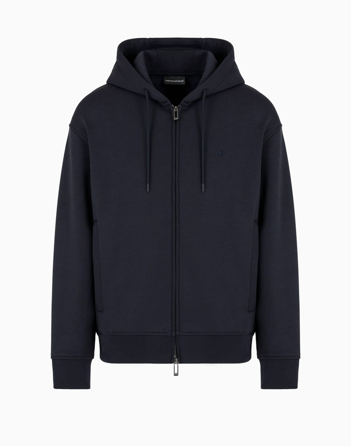 sweat-shirt-en-mlange-de-jersey-lyocell-avec-capuche-et-fermeture-zippe-bleu-marine--emporio-armani