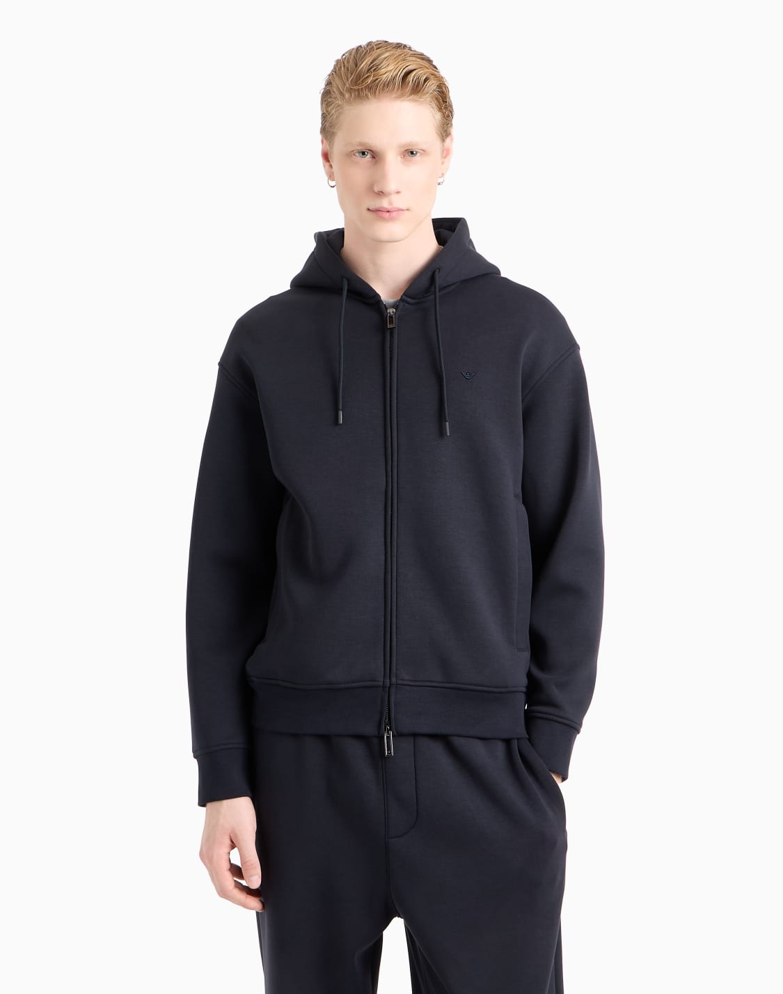 sweat-shirt-en-mlange-de-jersey-lyocell-avec-capuche-et-fermeture-zippe-bleu-marine--emporio-armani