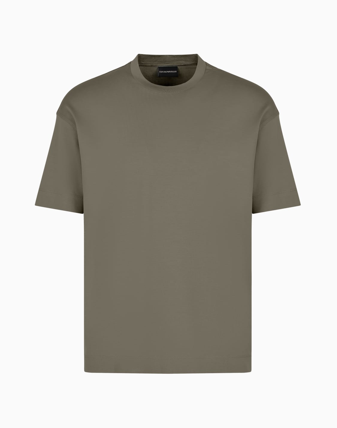 loose-fit-t-shirt-in-an-asv-lyocell-blend-jersey-green--emporio-armani