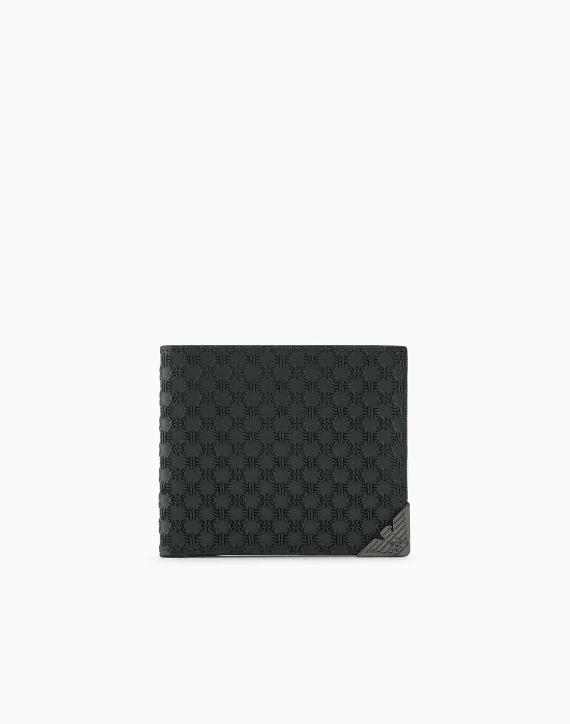 cartera-plegable-de-piel-con-motivo-en-relieve-integral-verde--emporio-armani
