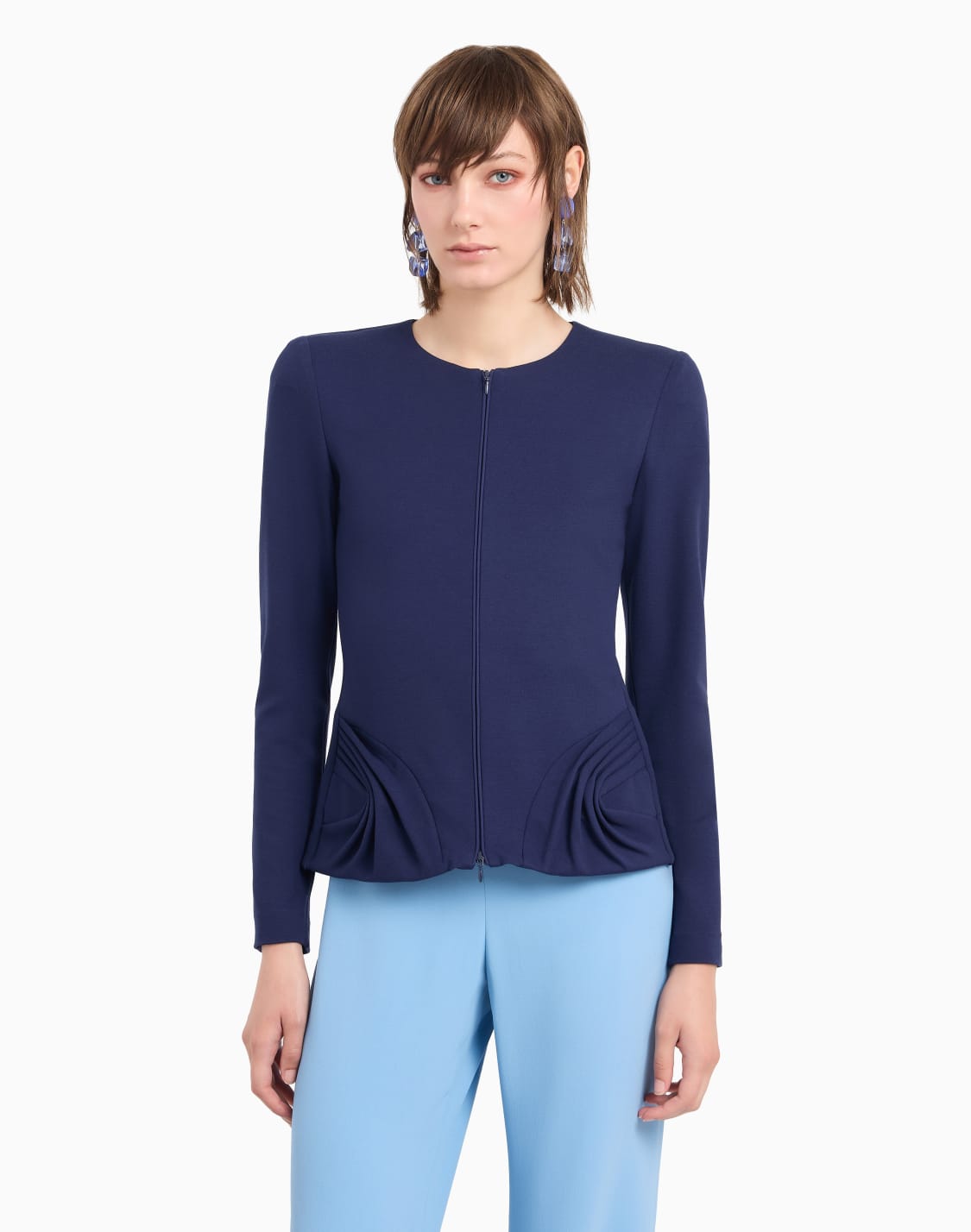 veste-zippe-en-tissu-stretch-point-milano-avec-draps-sur-les-cts-bleu--emporio-armani