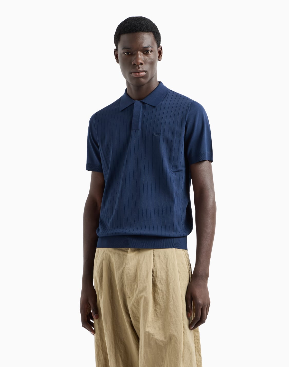 pull-col-polo-en-viscose-motif-entrelac-bleu--emporio-armani