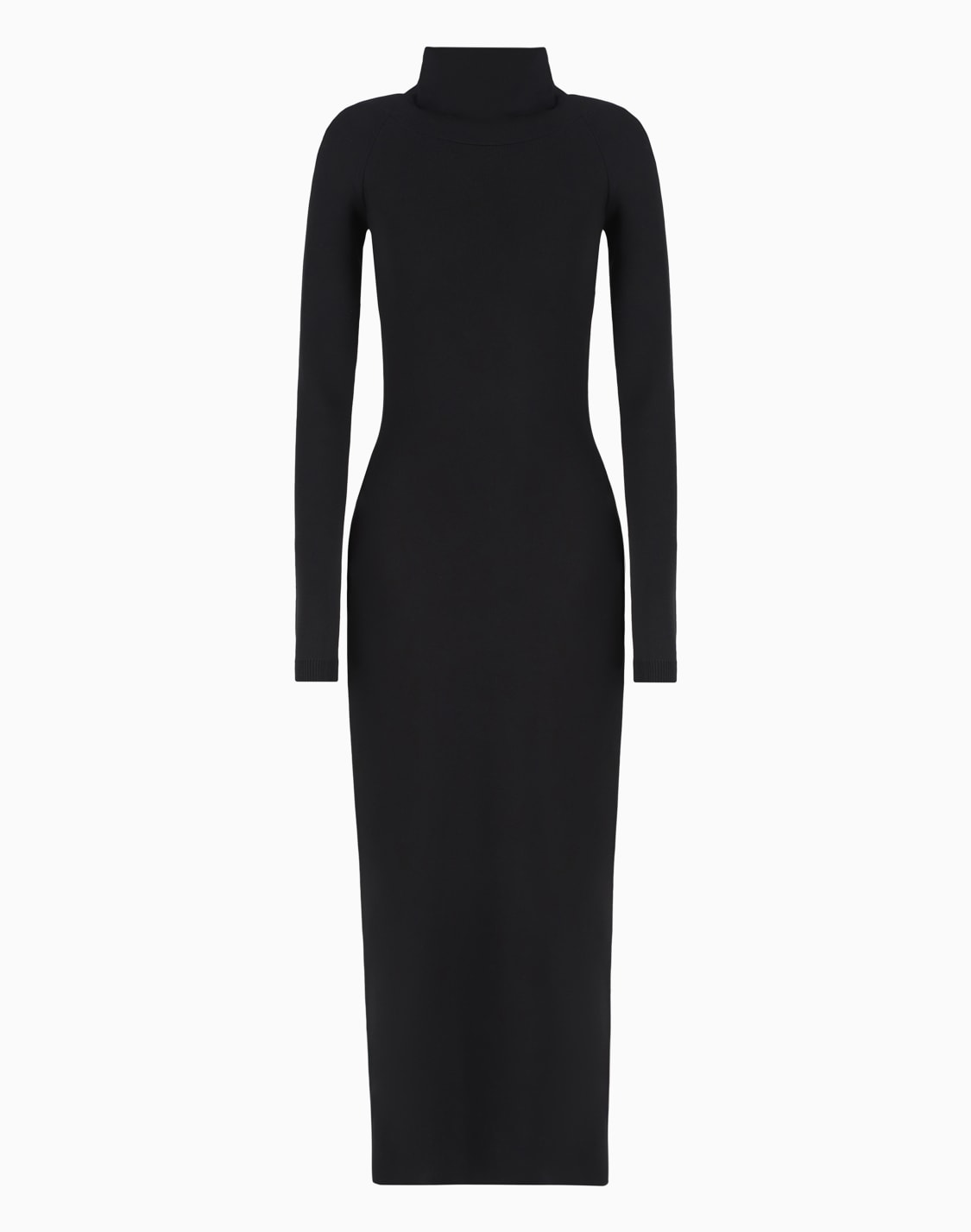 viscose-and-wool-midi-dress-black--giorgio-armani