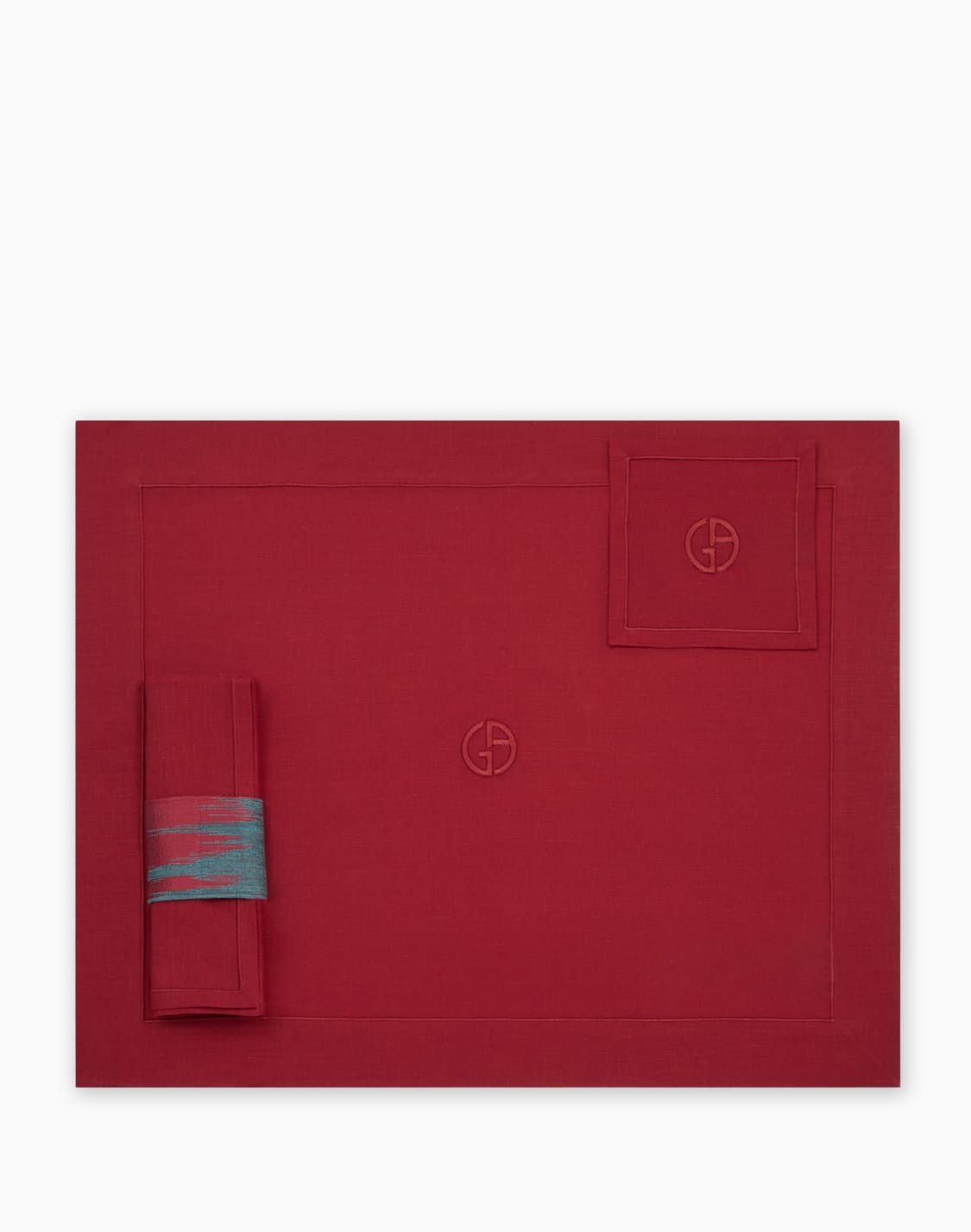 cool-テブルセット-プレスマットコスタナプキンナプキンホルダ付き-レッド--armani-casa