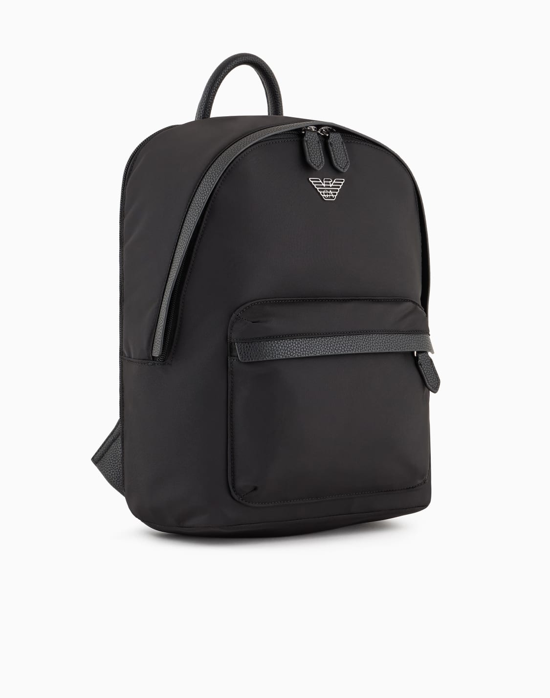 zaino-in-nylon-riciclato-con-placchetta-aquila-asv-nero--emporio-armani