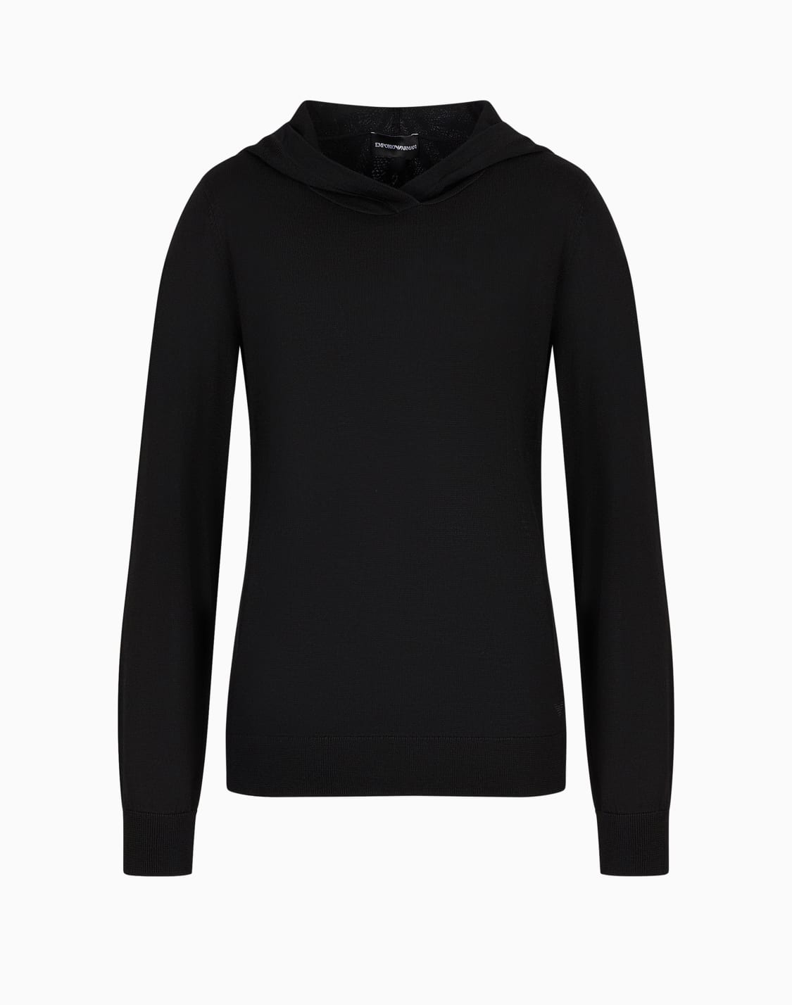 pure-virgin-wool-hooded-jumper-black--emporio-armani