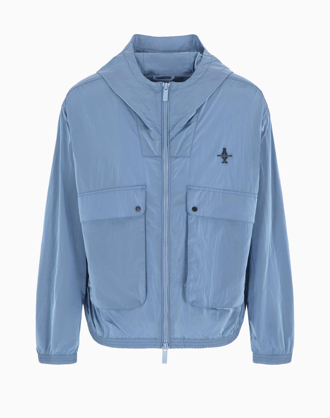hooded-jacket-with-pockets-in-crinkle-fabric-light-blue--armani-exchange