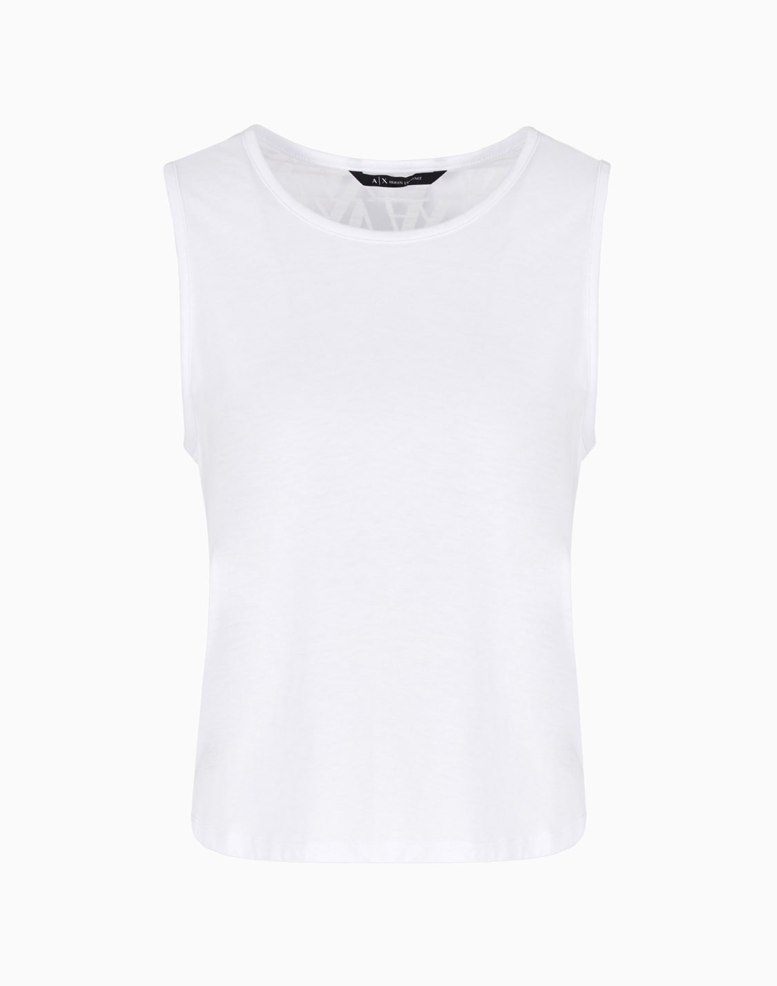 オンライン限定シアバックプリント-ノスリブトップ-ホワイト--armani-exchange