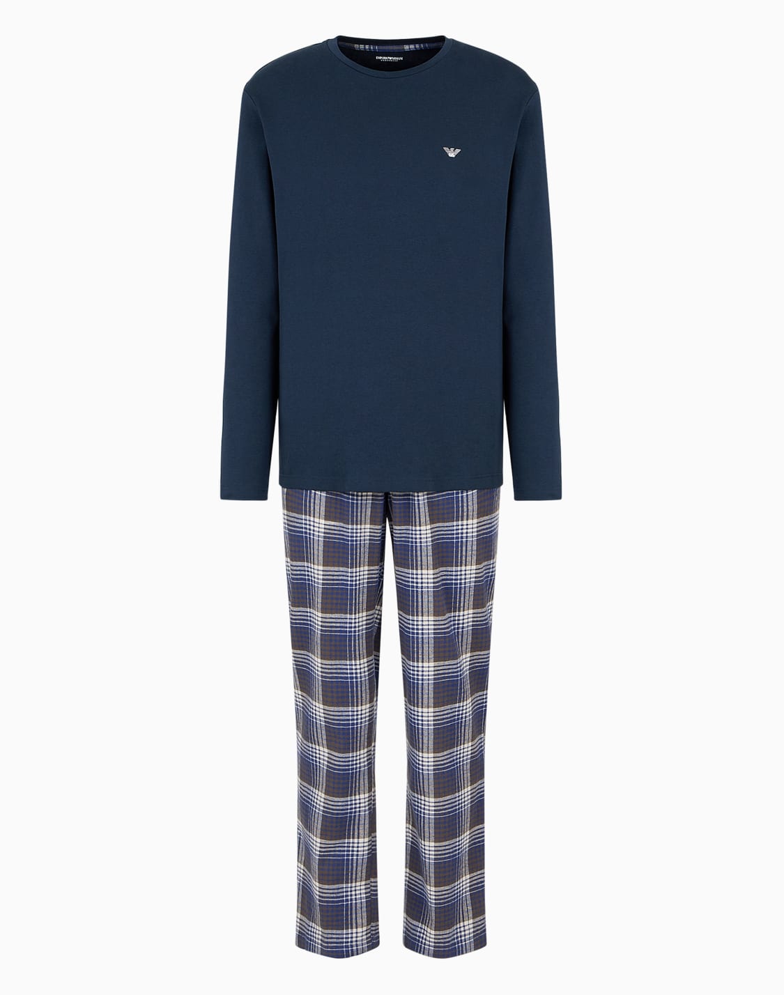 pyjamas-with-trousers-in-an-all-over-patterned-jacquard-blue--emporio-armani