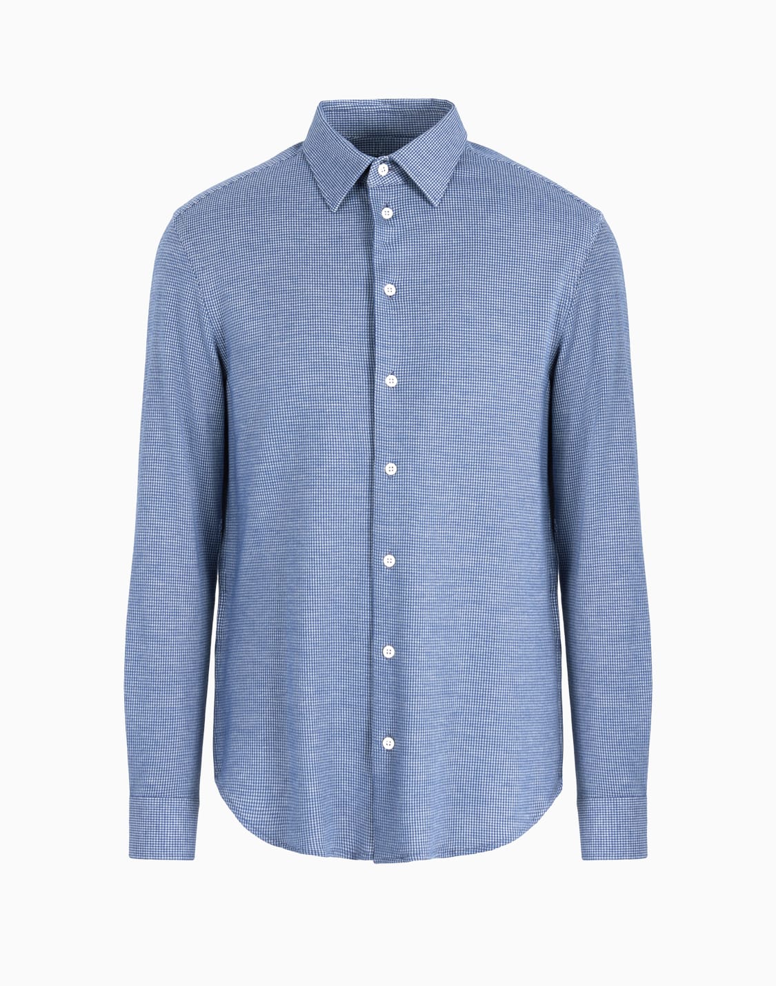 asv-houndstooth-motif-lyocell-blend-armure-jersey-shirt-blue--emporio-armani