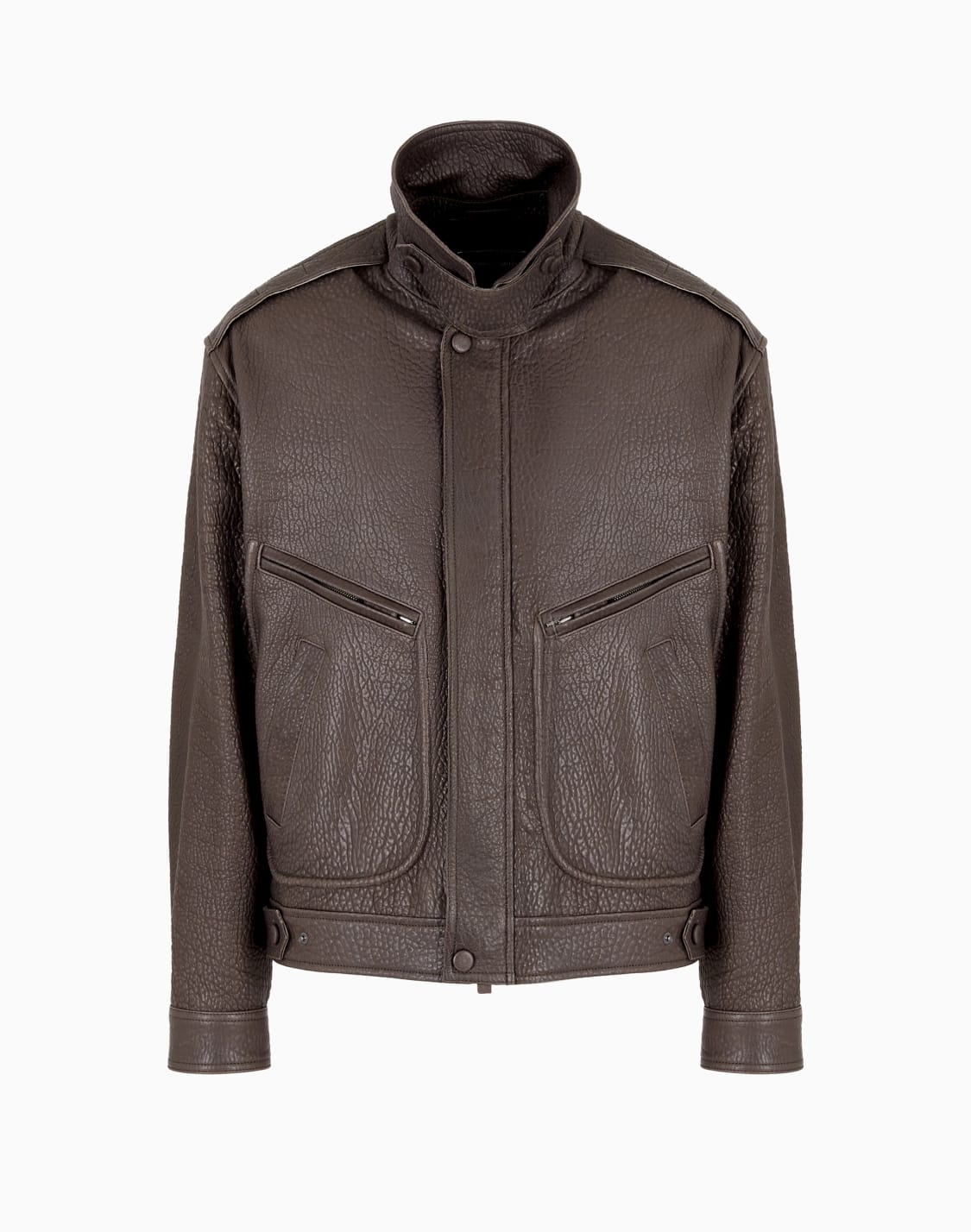 loose-fit-mock-neck-blouson-in-natural-grain-nappa-lambskin-brown--emporio-armani
