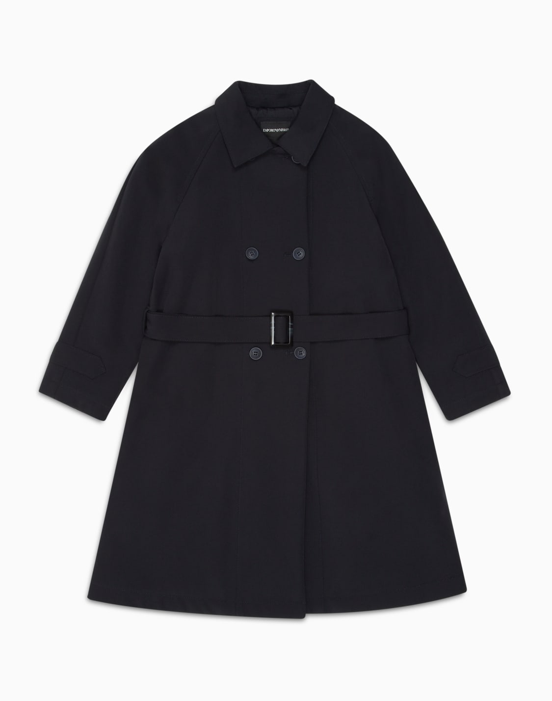ダブルブレスト-トレンチコト-ソフトタッチナイロン-ネイビブル--emporio-armani