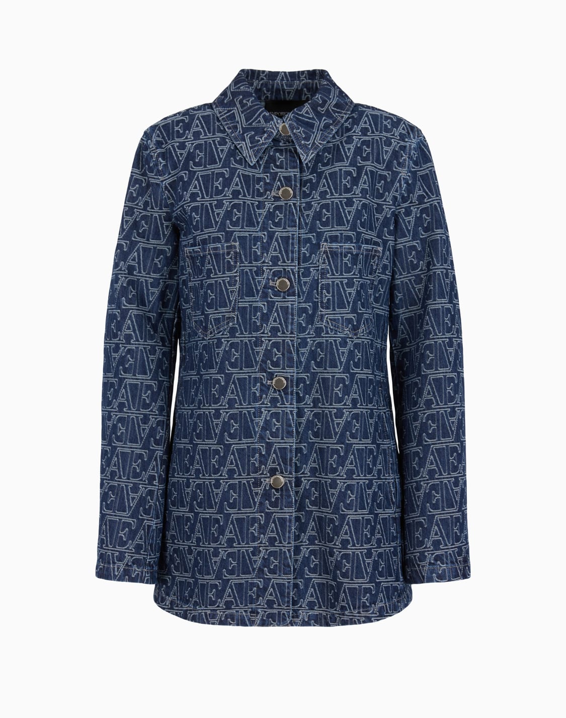 denim-shirt-jacket-with-all-over-jacquard-ea-logo-patterned--emporio-armani