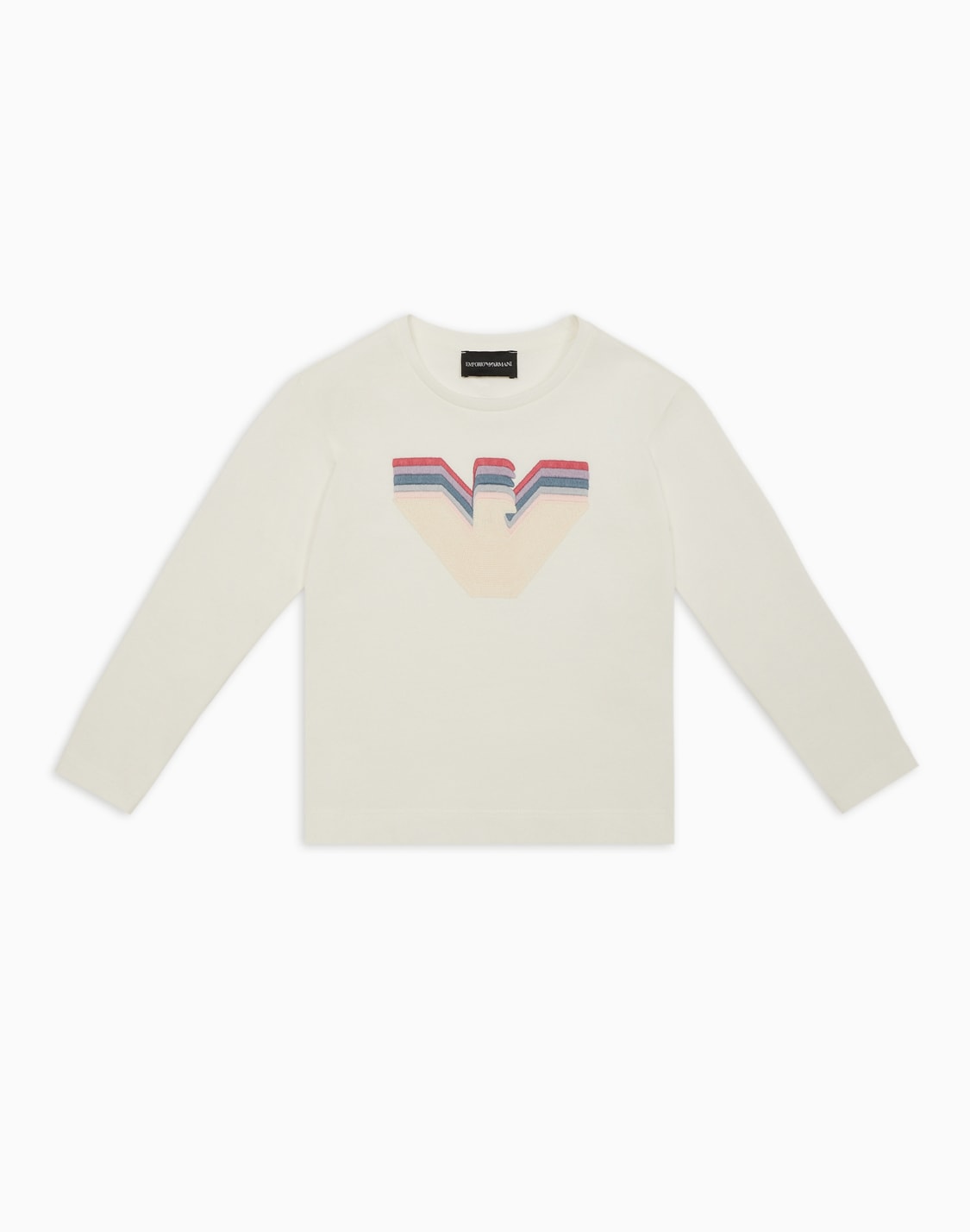 asv-jersey-jumper-with-oversized-multicoloured-gradient-eagle-white--emporio-armani
