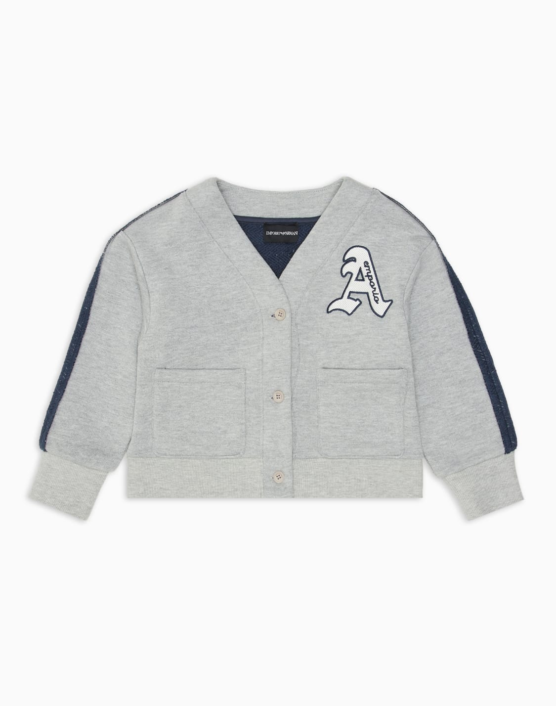 cardigan-style-oversized-sweatshirt-in-jersey-with-v-neck-and-a-patch-grey--emporio-armani