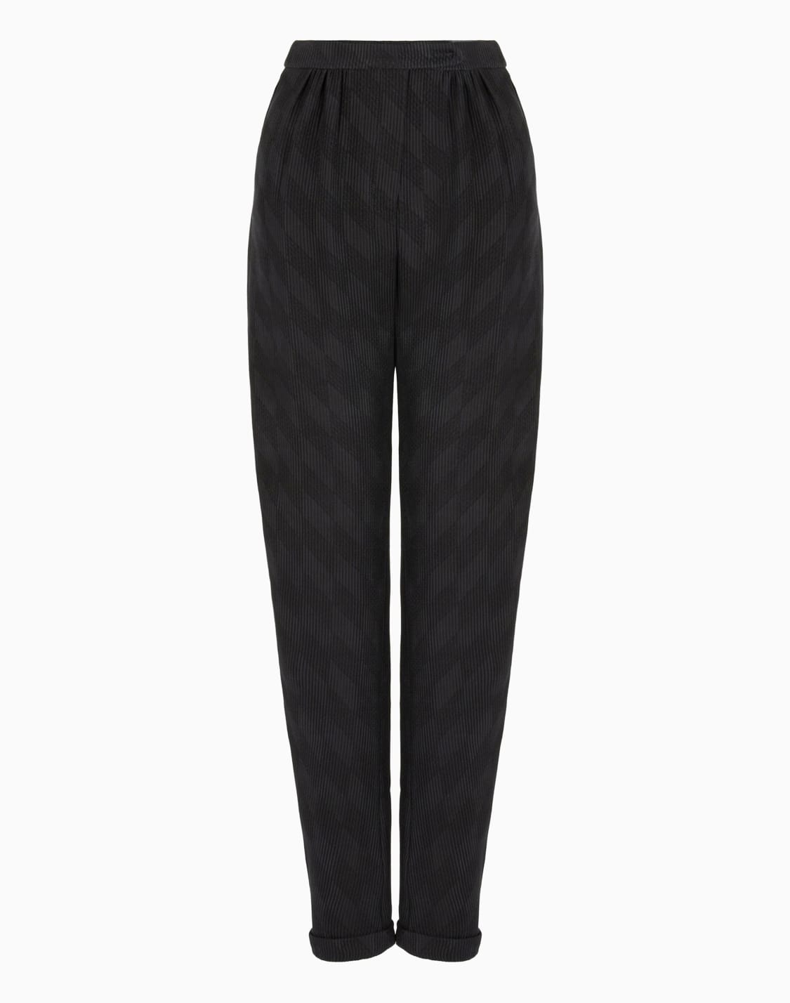 icon-jacquard-cannet-fabric-oval-leg-trousers-with-pleats-brown--emporio-armani