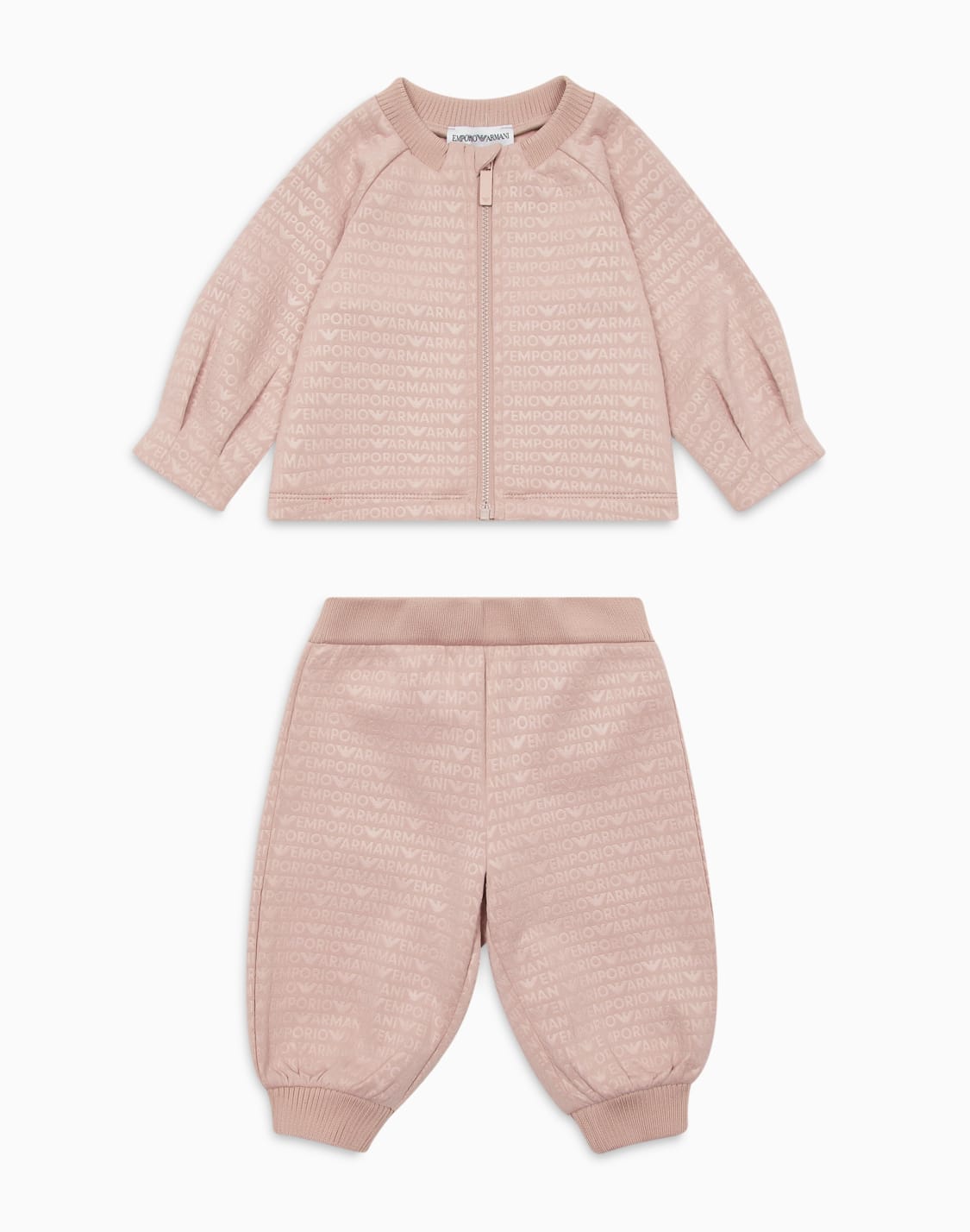 tracksuit-with-zipped-sweatshirt-in-double-jersey-with-all-over-logo-lettering-pink--emporio-armani