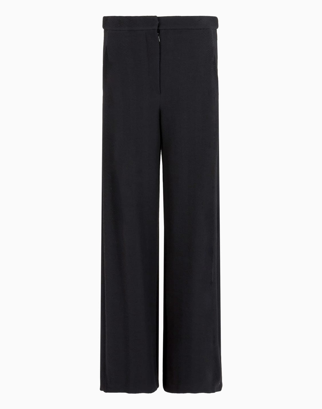 pantaloni-in-maglia-di-jersey-jacquard-con-disegno-chevron-a-rilievo-icon-nero--emporio-armani