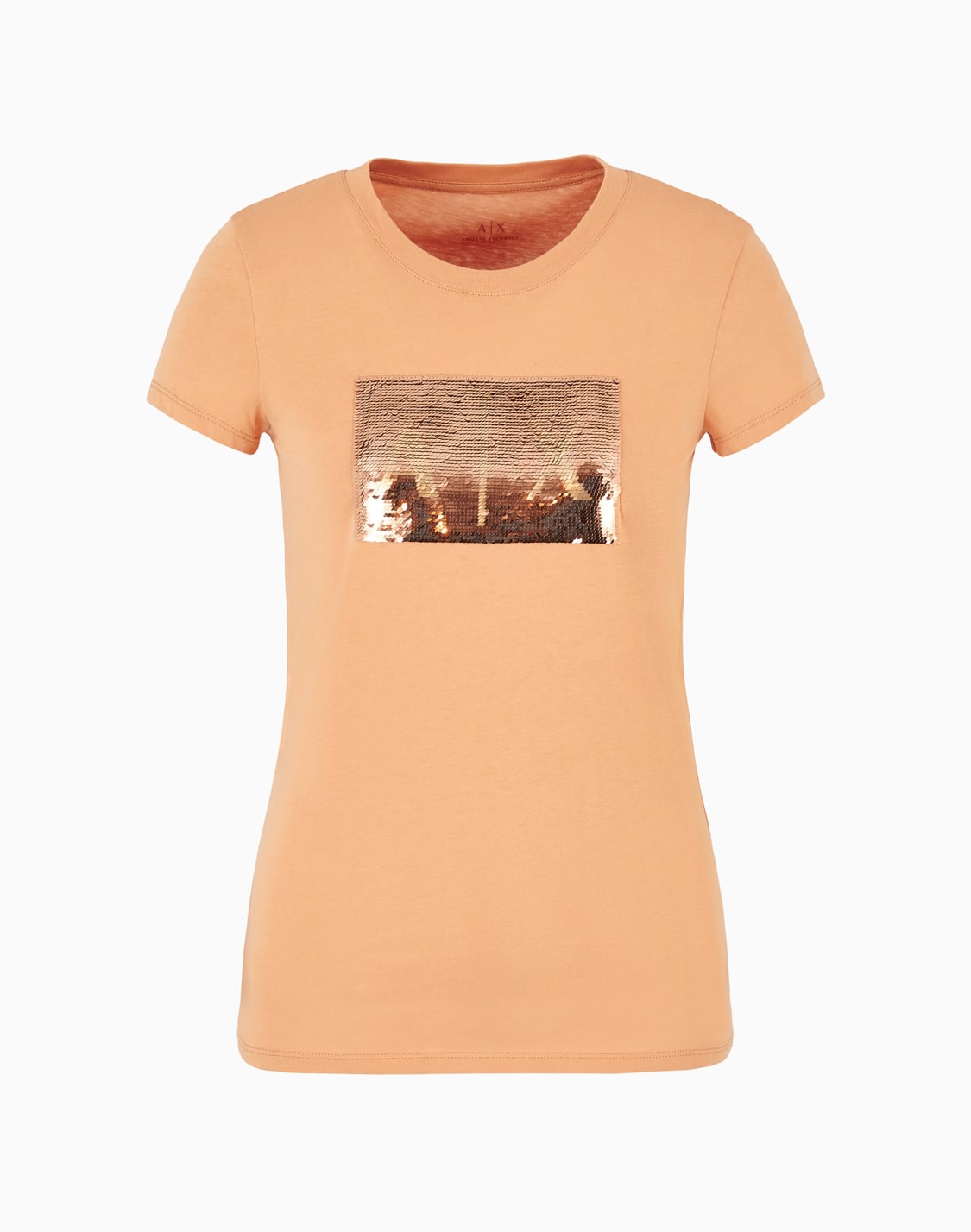 slim-fit-t-shirt-in-stretch-cotton-jersey-camel--armani-exchange