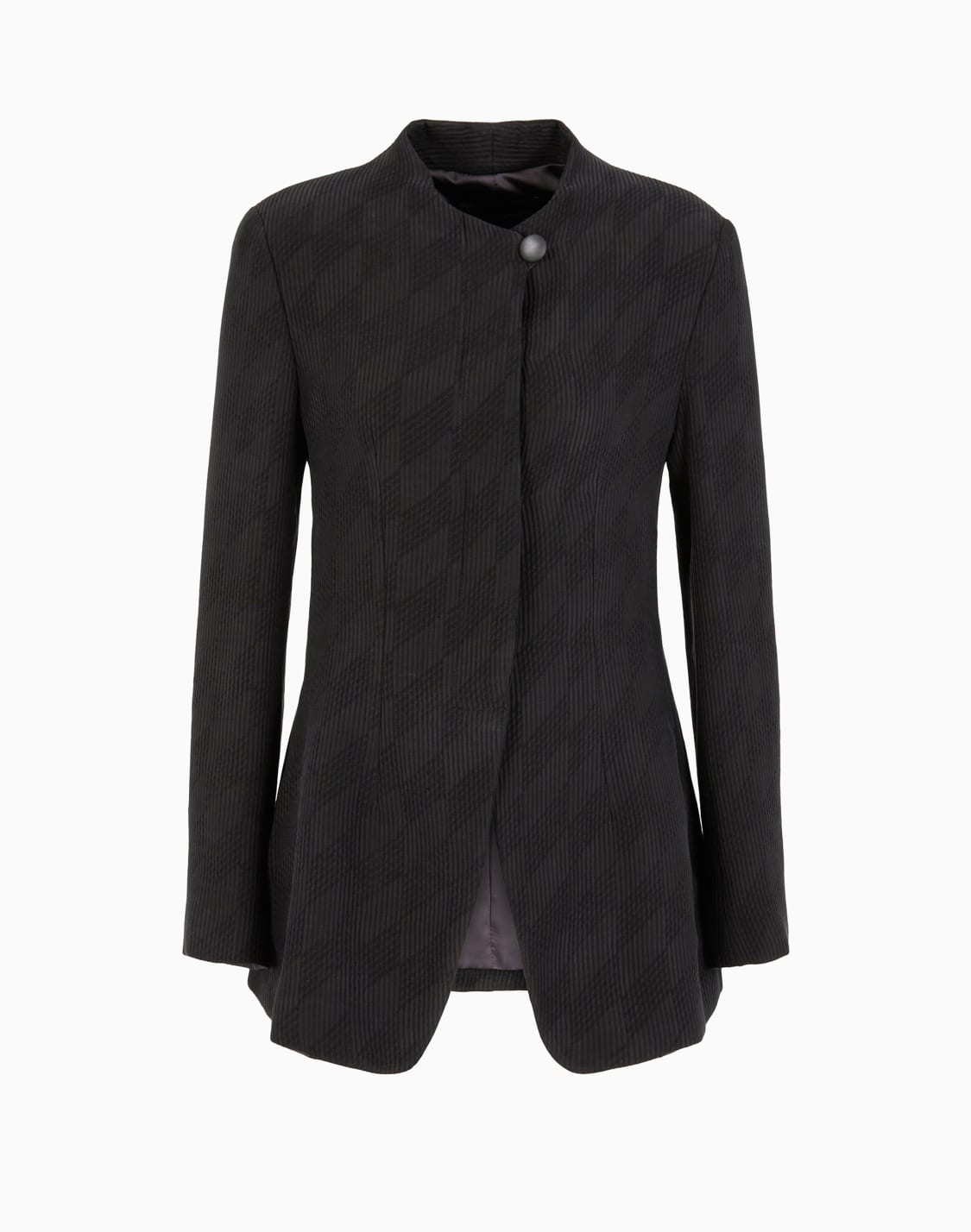 icon-jacquard-cannet-jacket-with-an-off-centre-closure-brown--emporio-armani