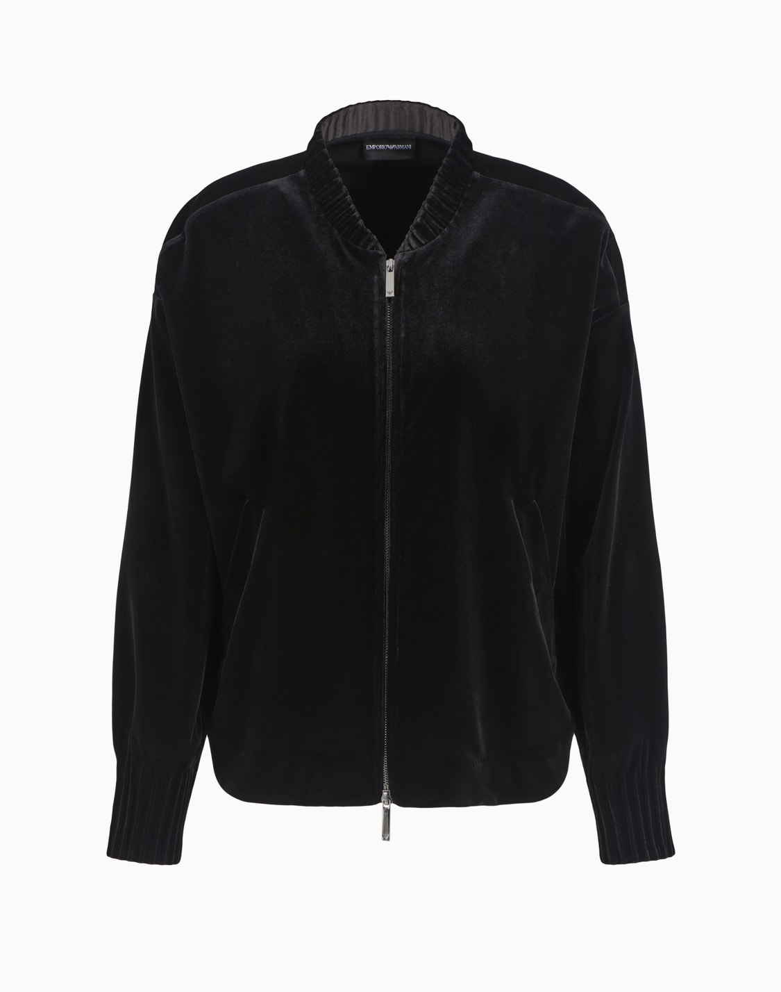 chenille-blouson-with-ribs-black--emporio-armani